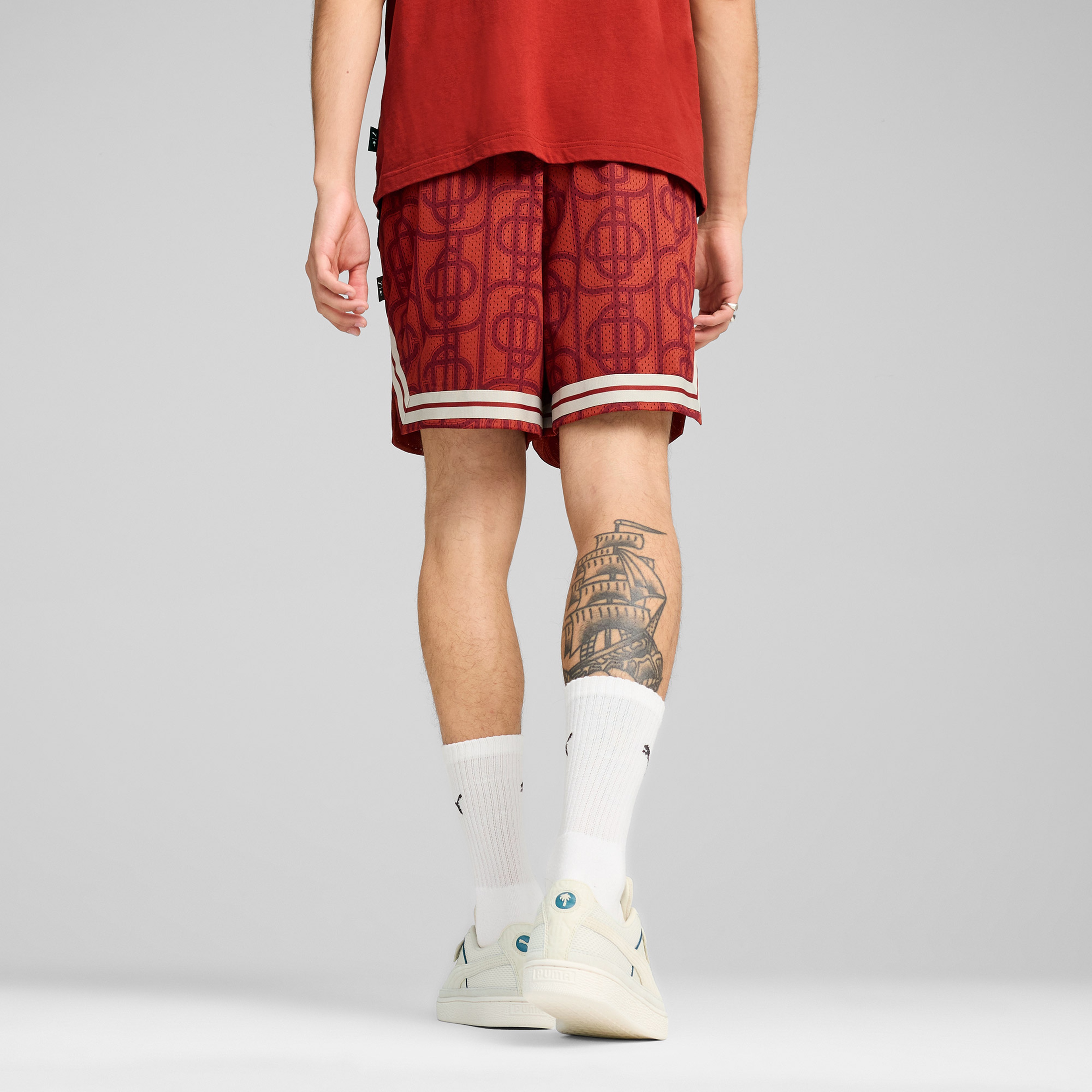 Puma X Ptc Aop Mesh Shorts Unisex Kırmızı Şort