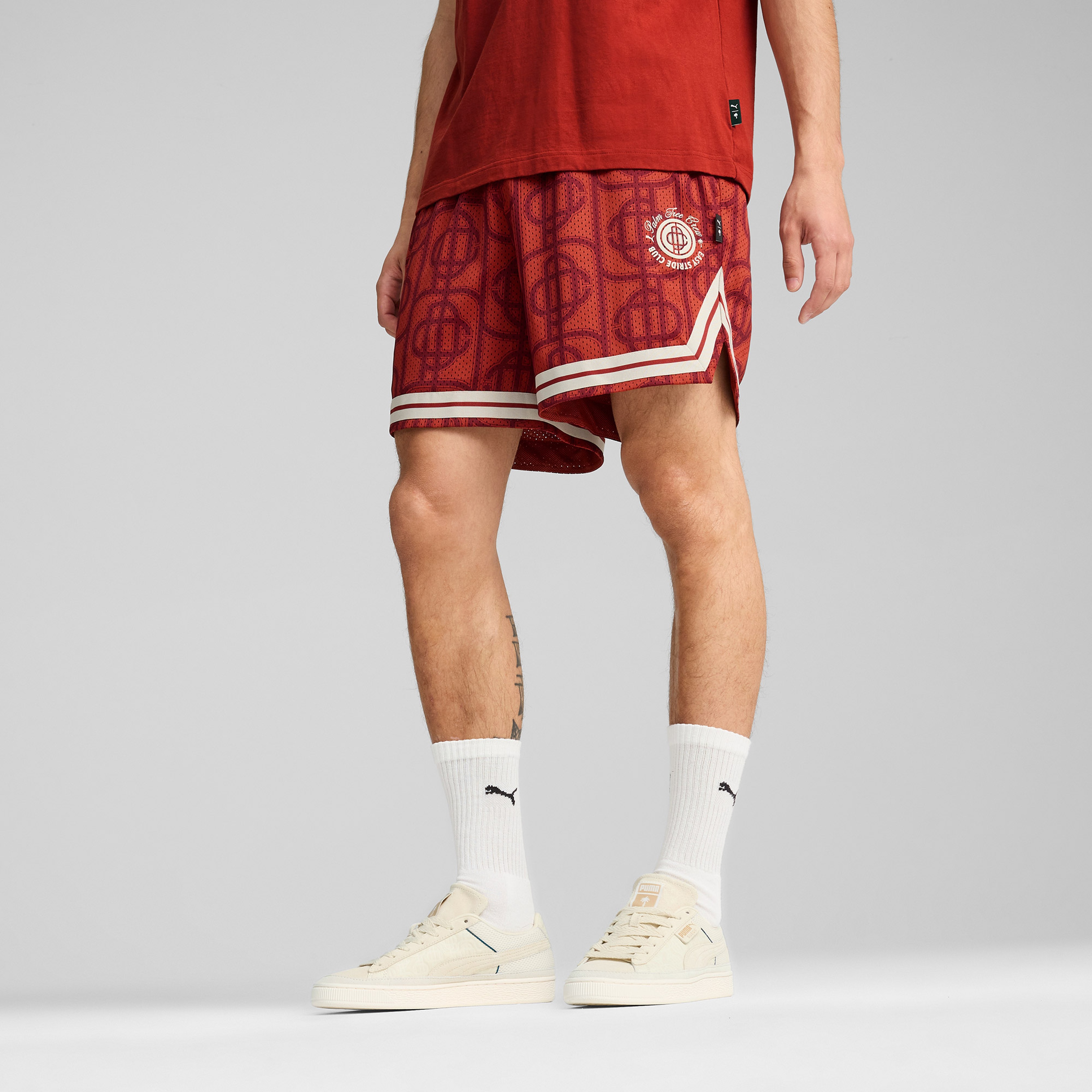 Puma X Ptc Aop Mesh Shorts Unisex Kırmızı Şort