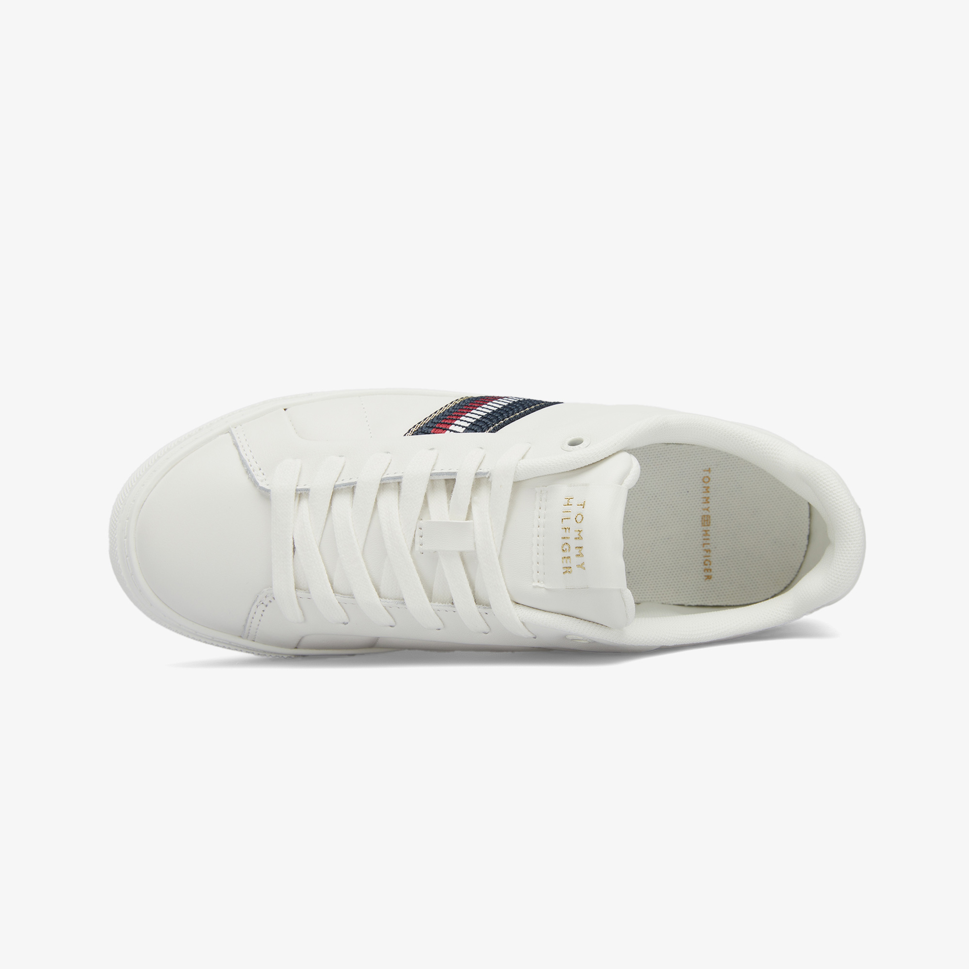 Tommy Hilfiger Icon Court Sneakers Strıpes Kadın Beyaz Spor Ayakkabı