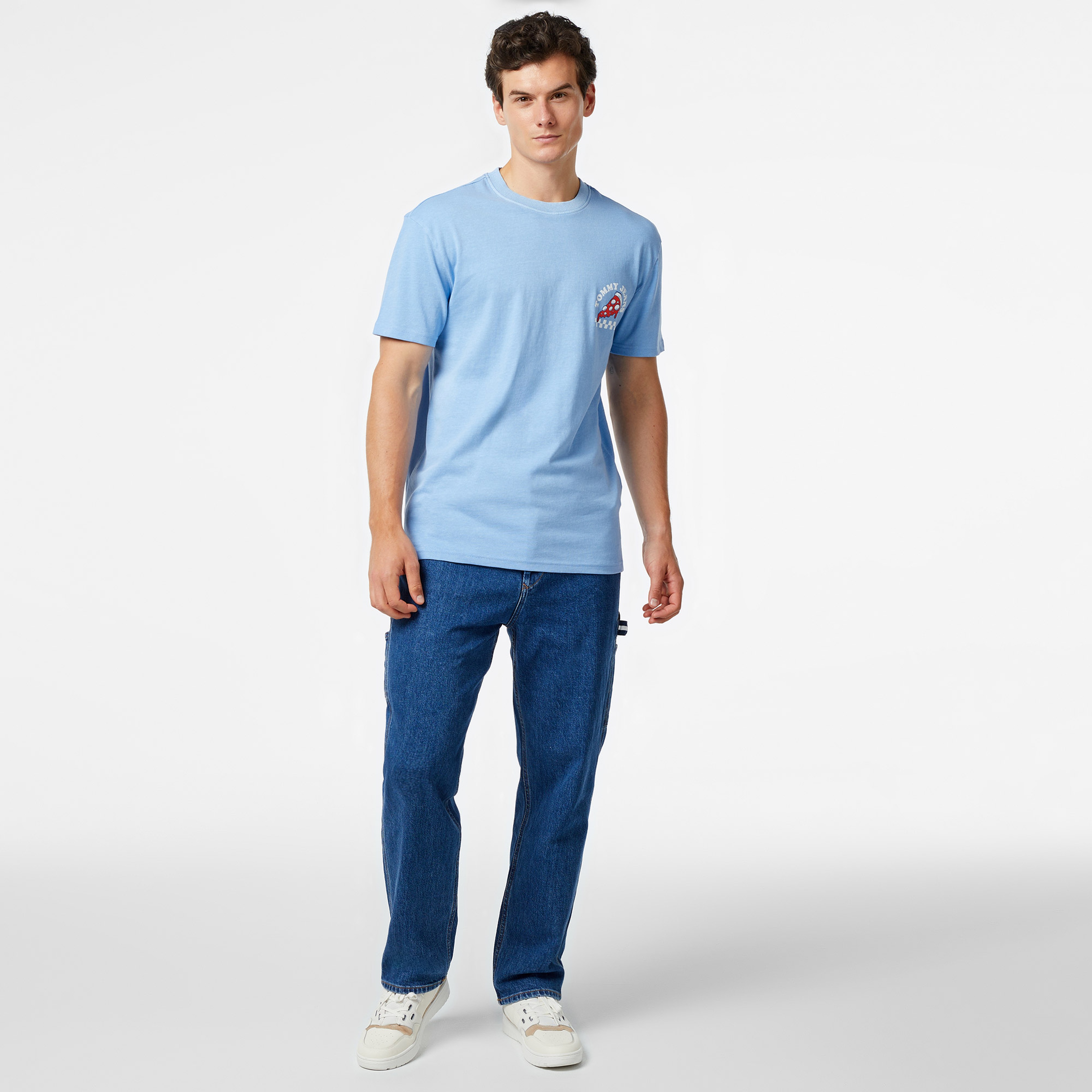 Tommy Hilfiger Jeans Unısex Fun Novelty 2 Erkek Lacivert T-Shirt