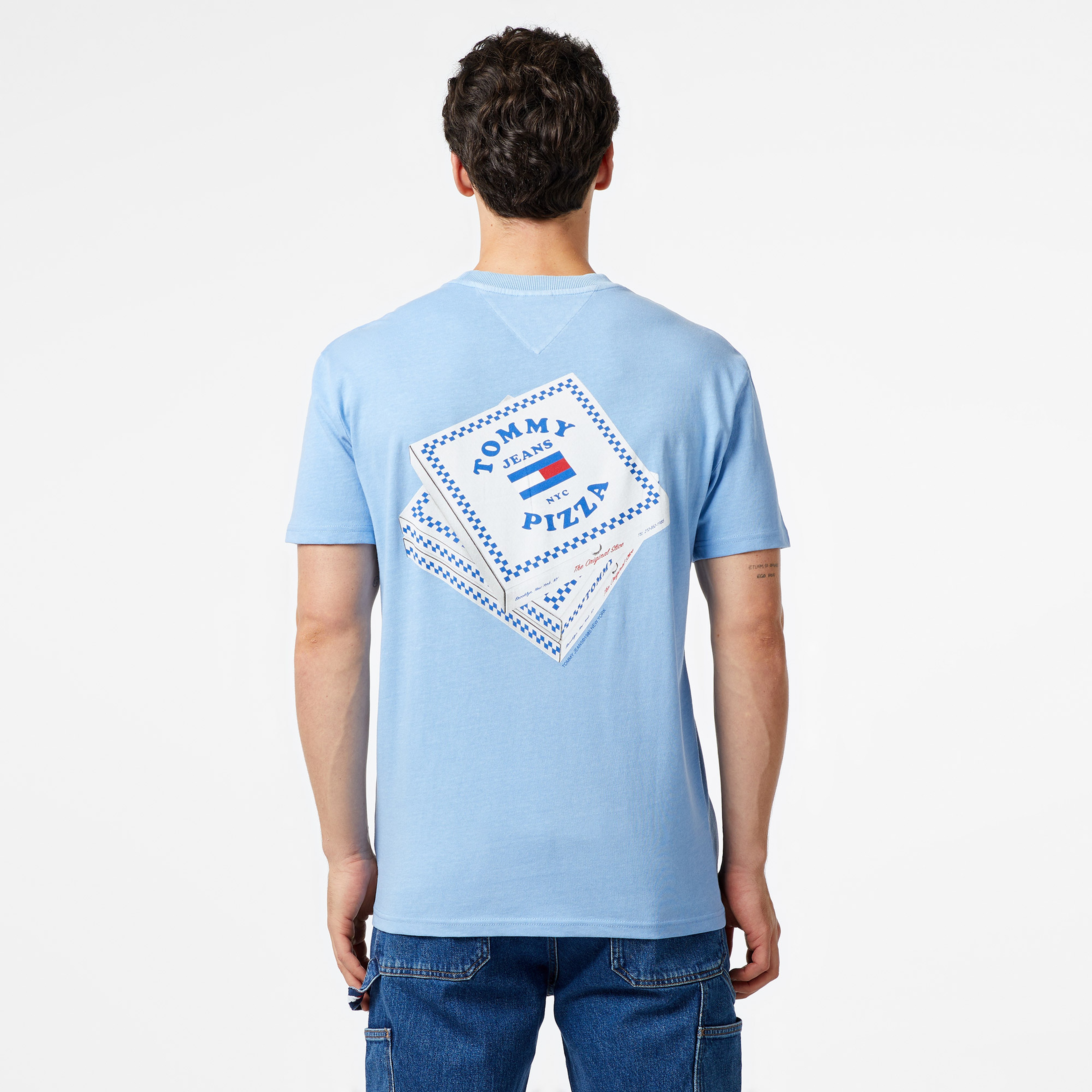 Tommy Hilfiger Jeans Unısex Fun Novelty 2 Erkek Lacivert T-Shirt