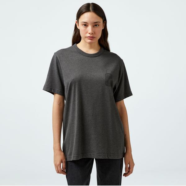 Alpha Industries Alpha Dog Tag Unisex Gri T-Shirt