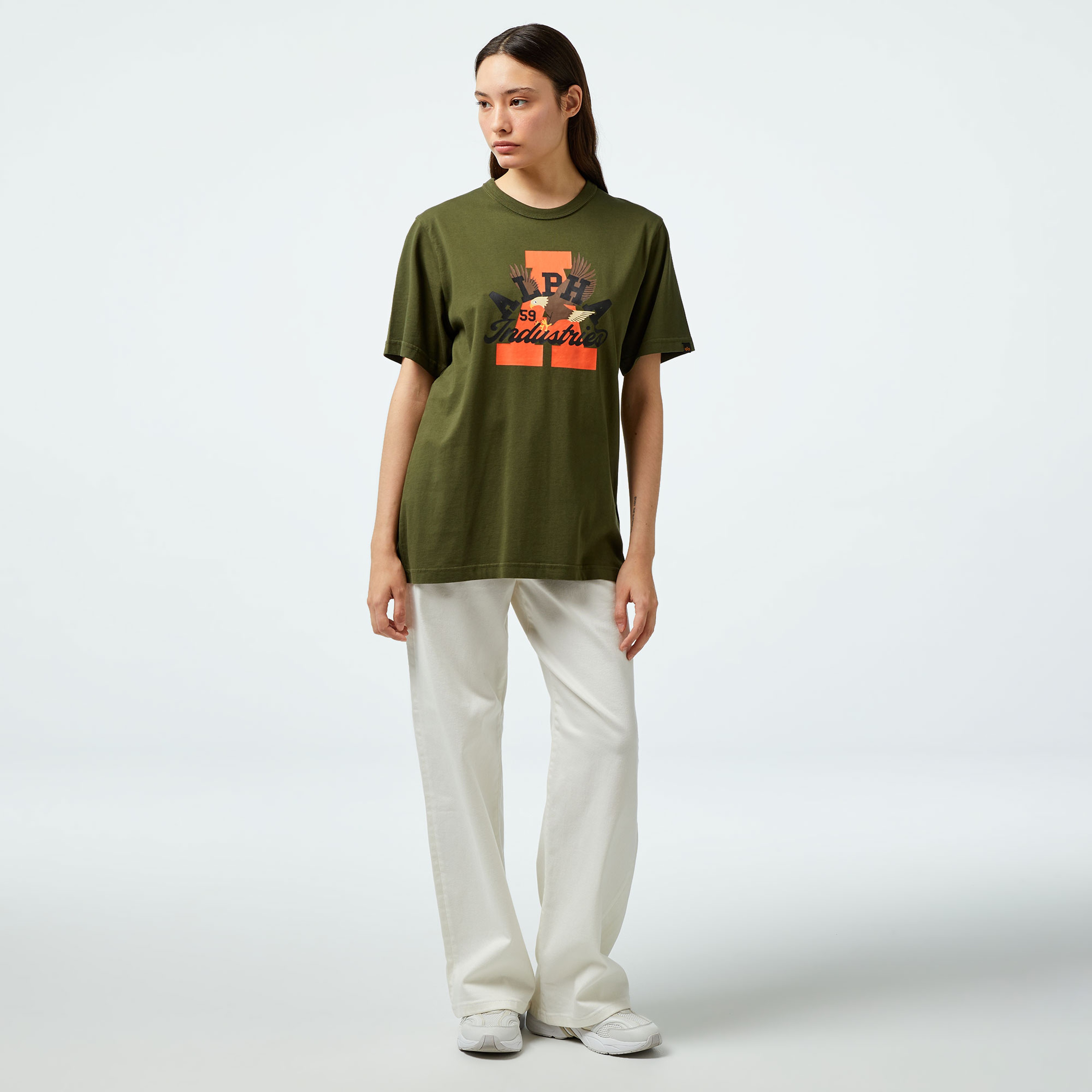 Alpha Industries Alpha Eagle Unisex Yeşil T-Shirt