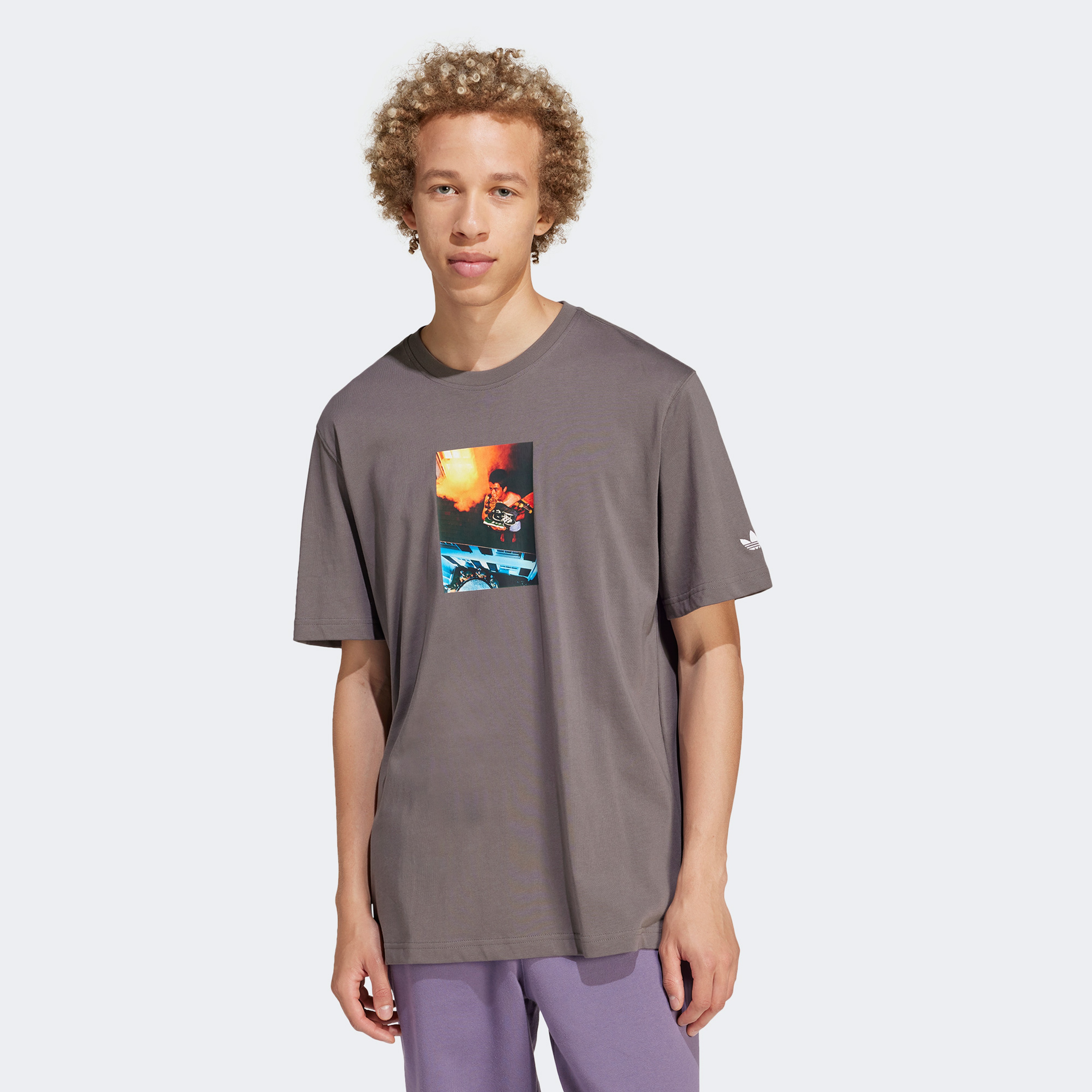 adidas Adi Pic Erkek Gri T-Shirt