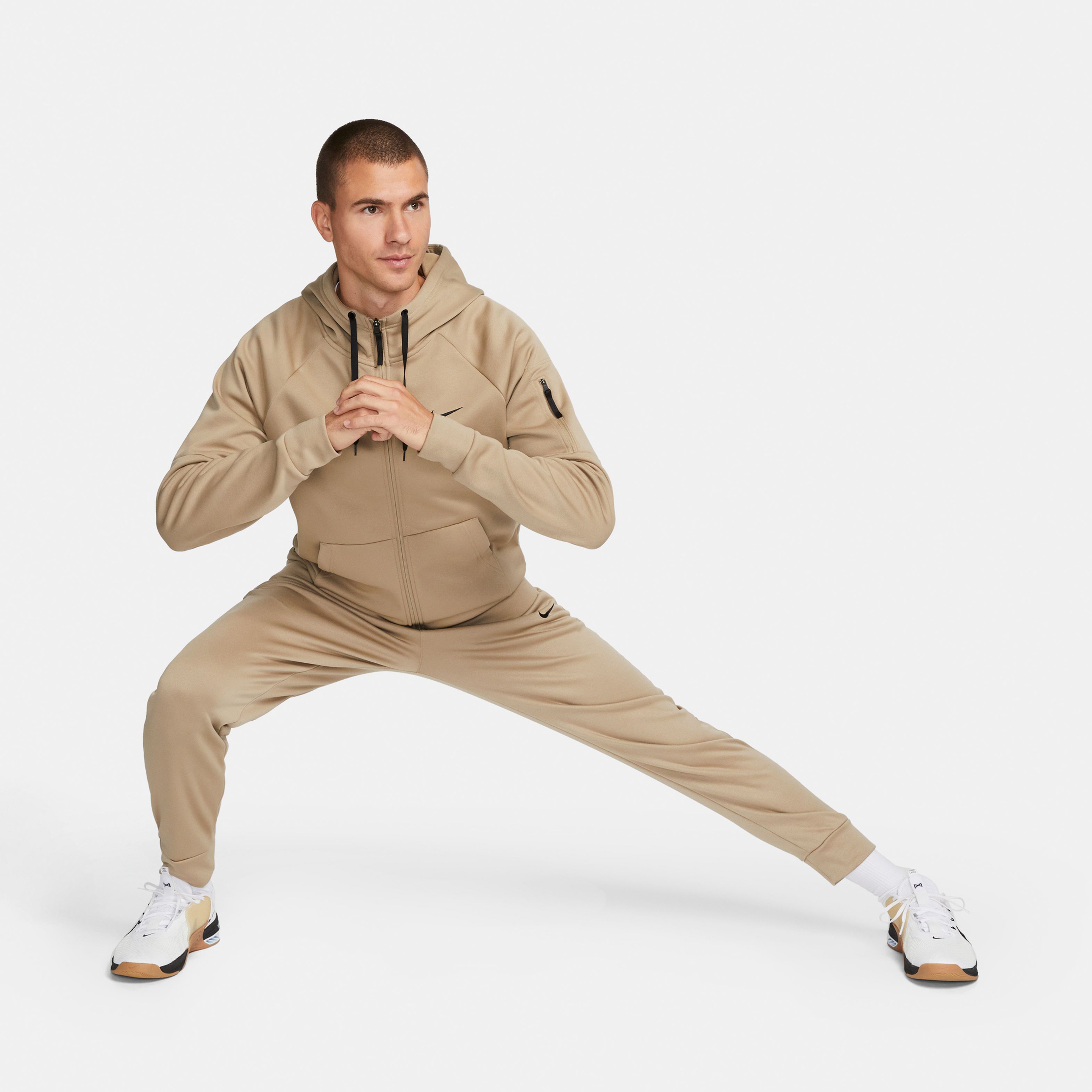 Nike Therma Fit Erkek Krem Günlük Sweatshirt