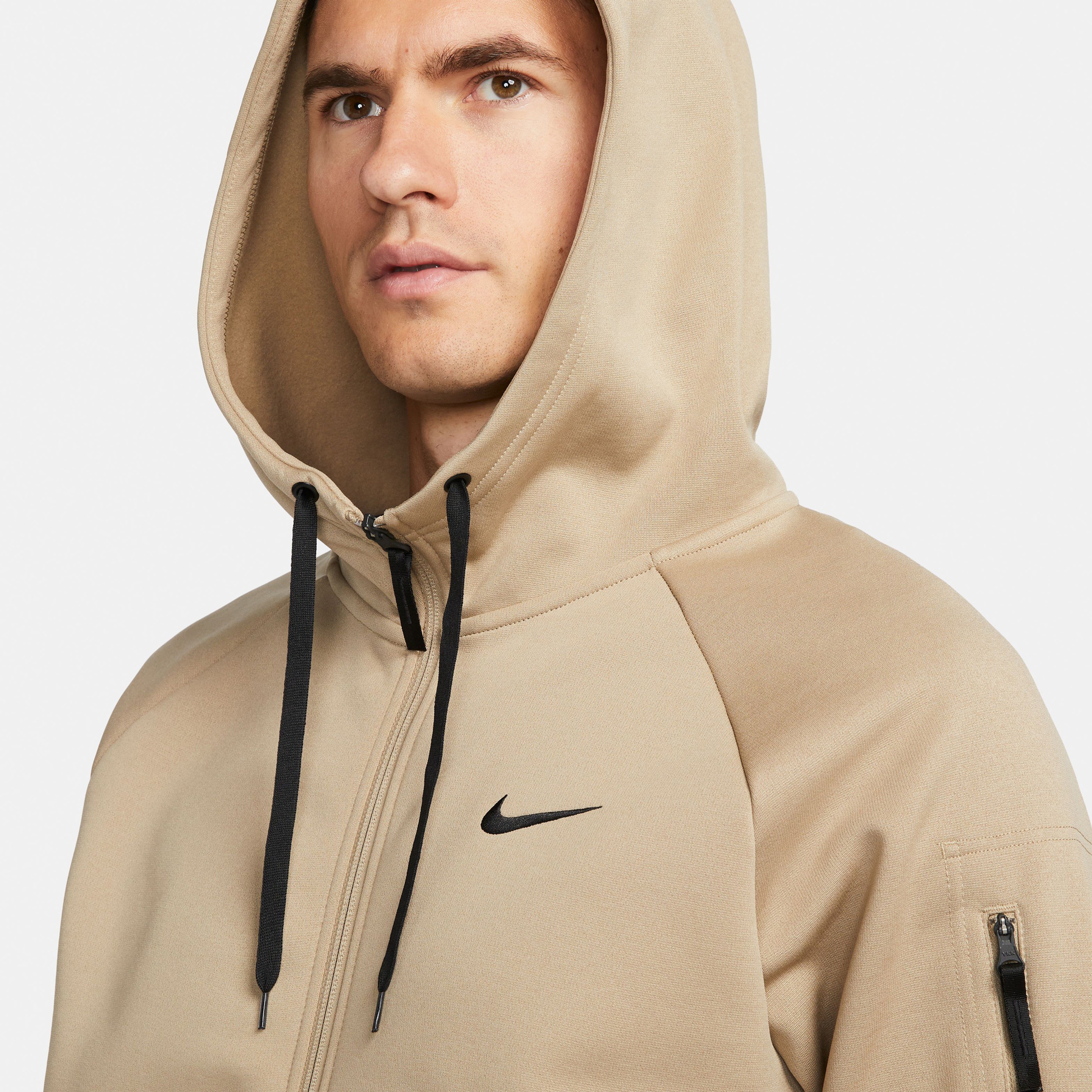 Nike Therma Fit Erkek Krem Günlük Sweatshirt