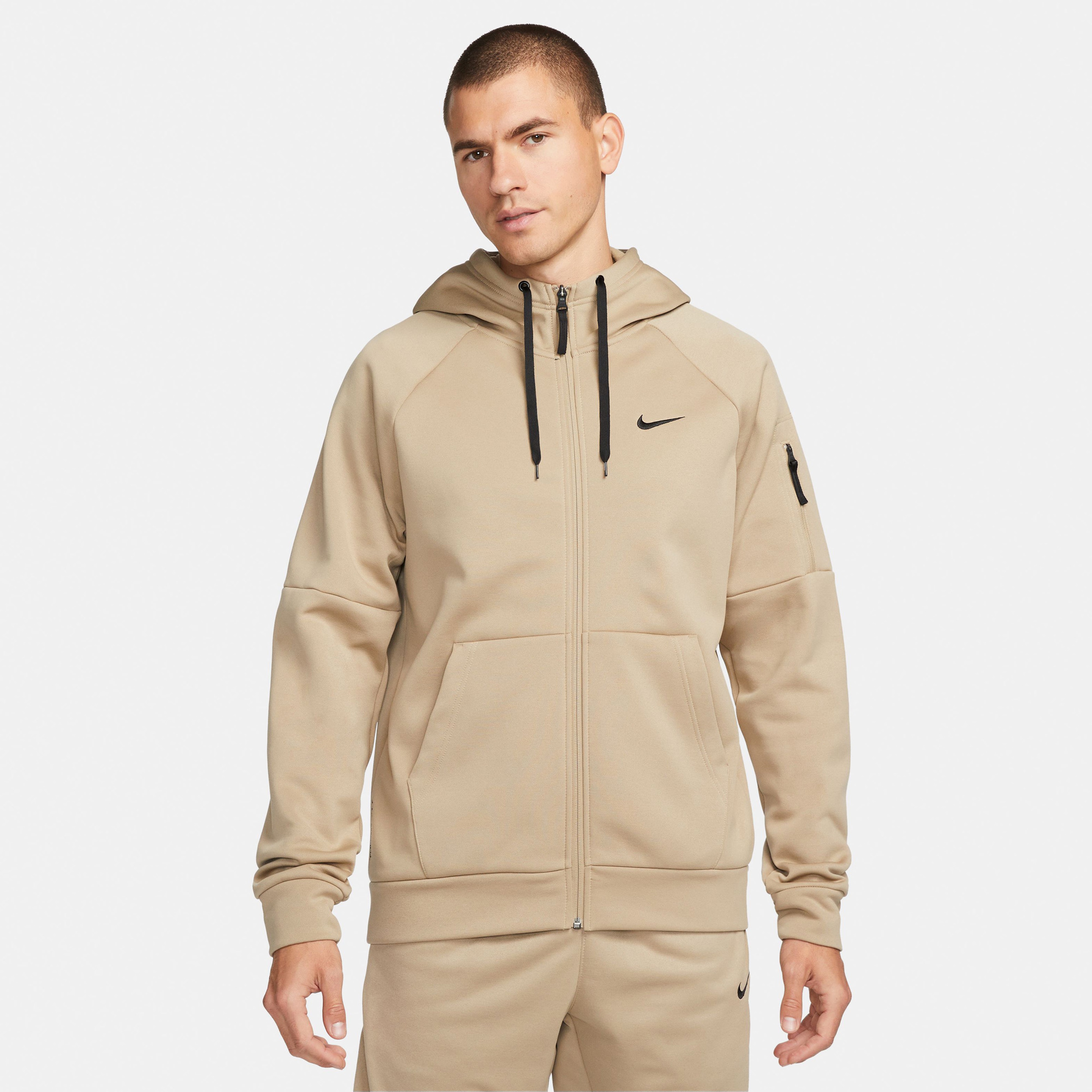 Nike Therma Fit Erkek Krem Günlük Sweatshirt