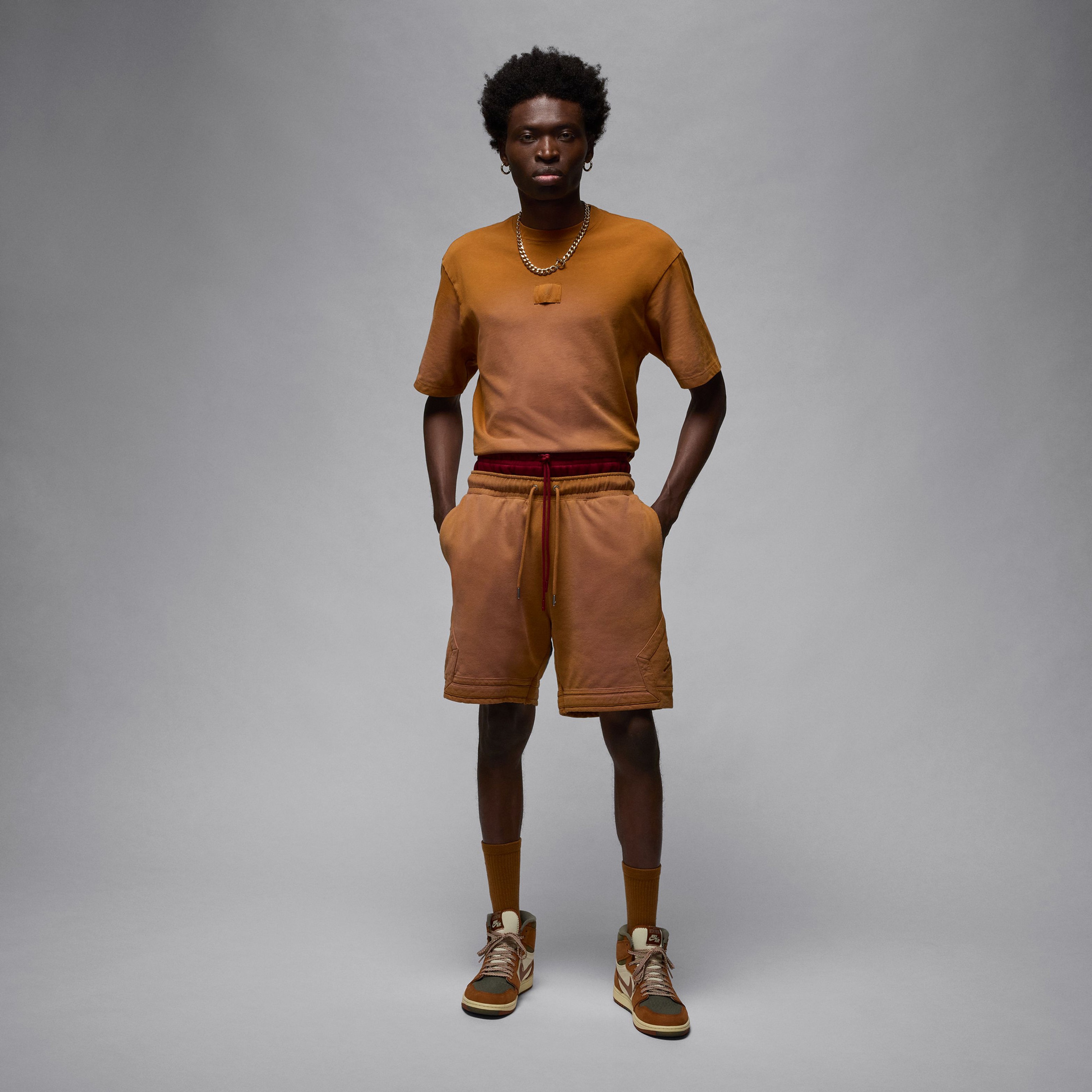 Jordan Flight Essentials Wash Erkek Kahverengi T-Shirt