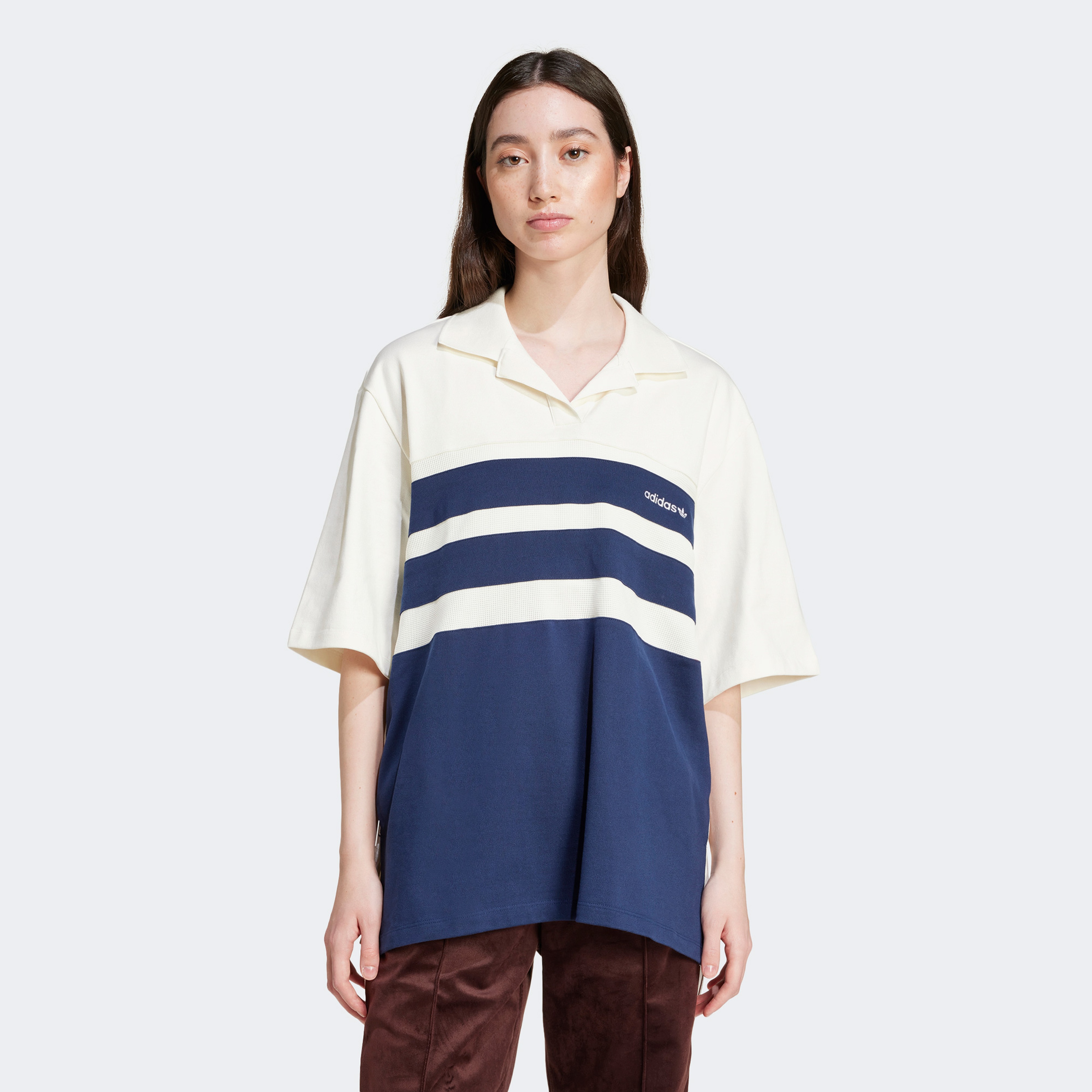 adidas Polo S/S Shirt Kadın Beyaz T-Shirt