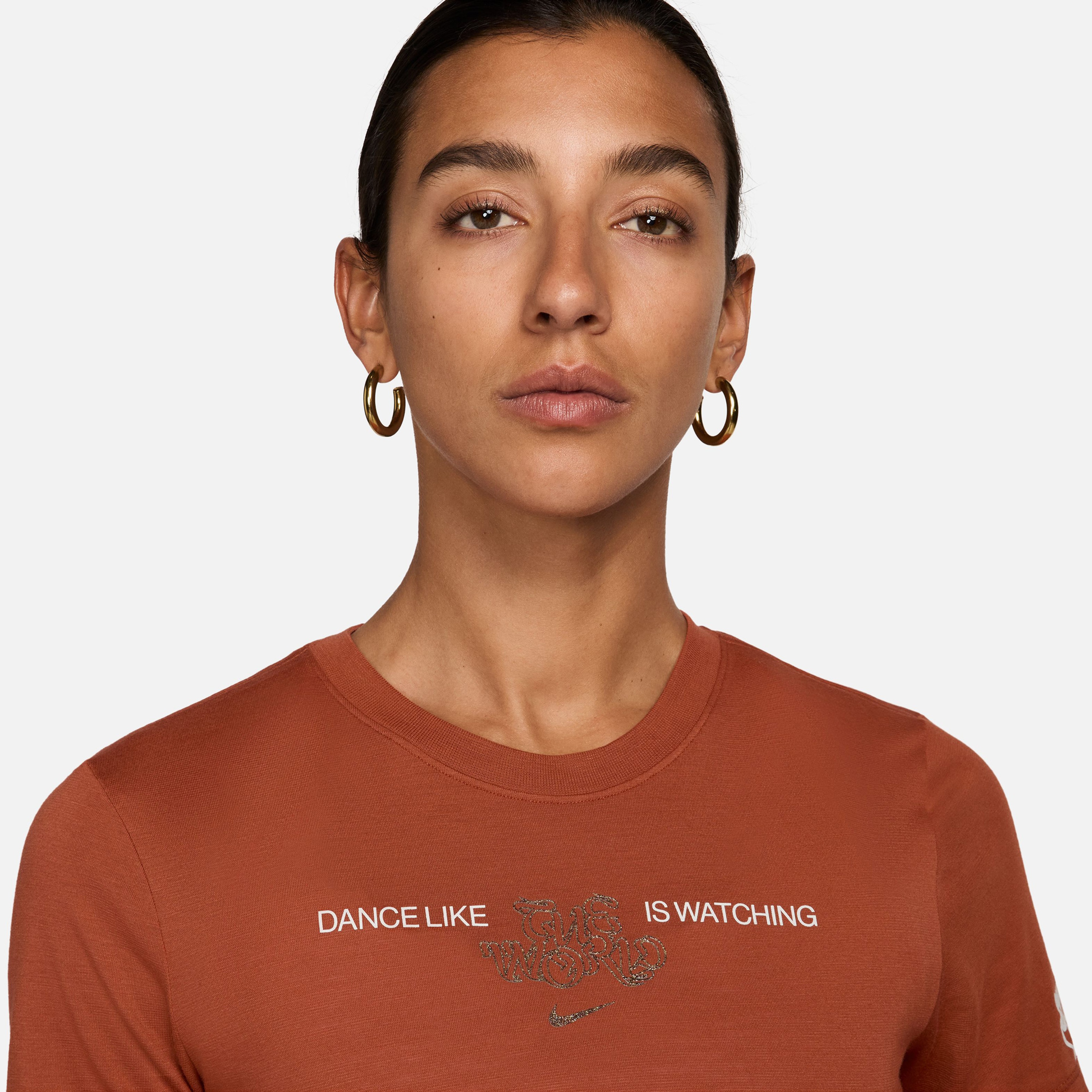 Nike Sportswear Dance Kadın Turuncu T-Shirt