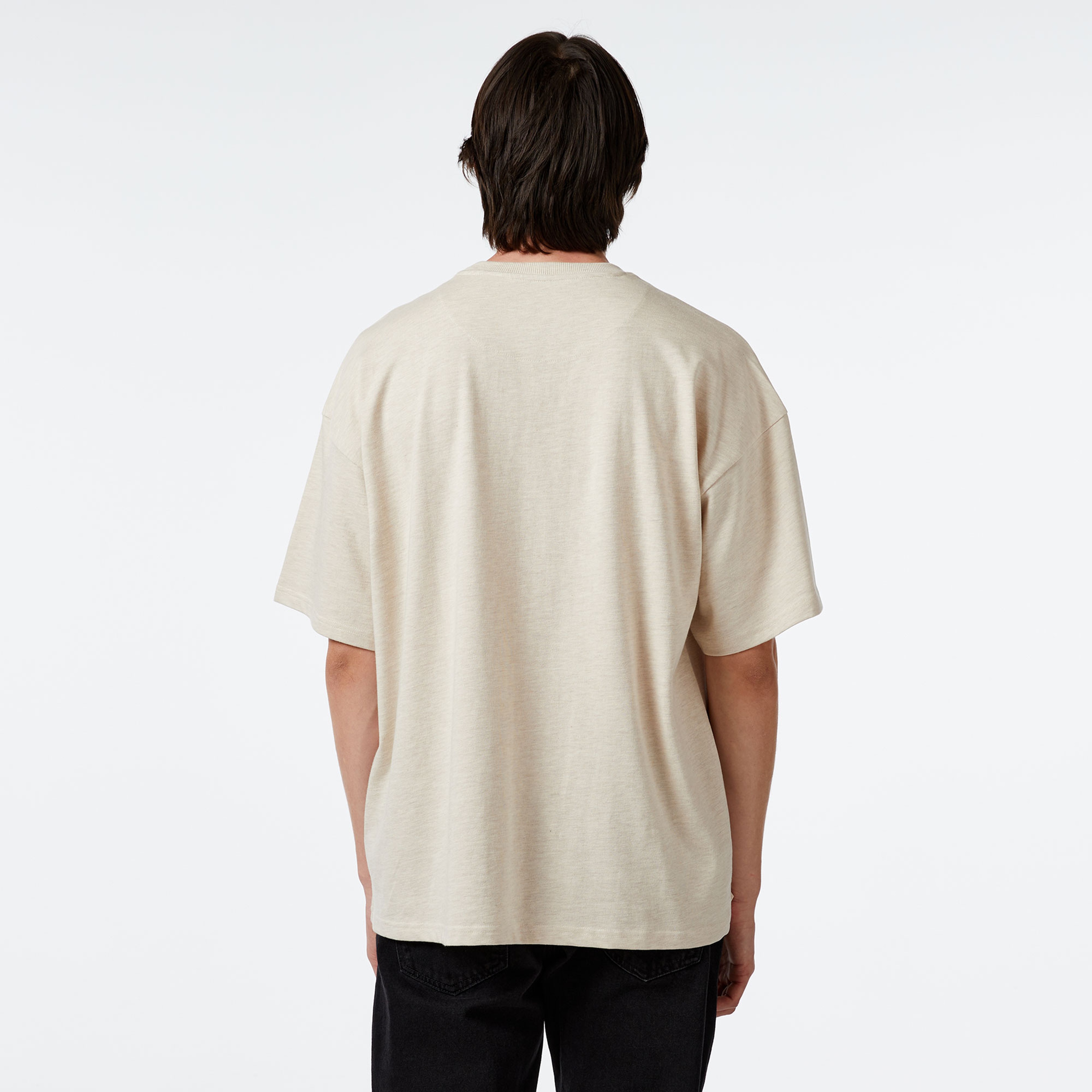 Karl Kani Woven Sign. Heavy Jersey Boxy Diner Erkek Krem Rengi T-Shirt