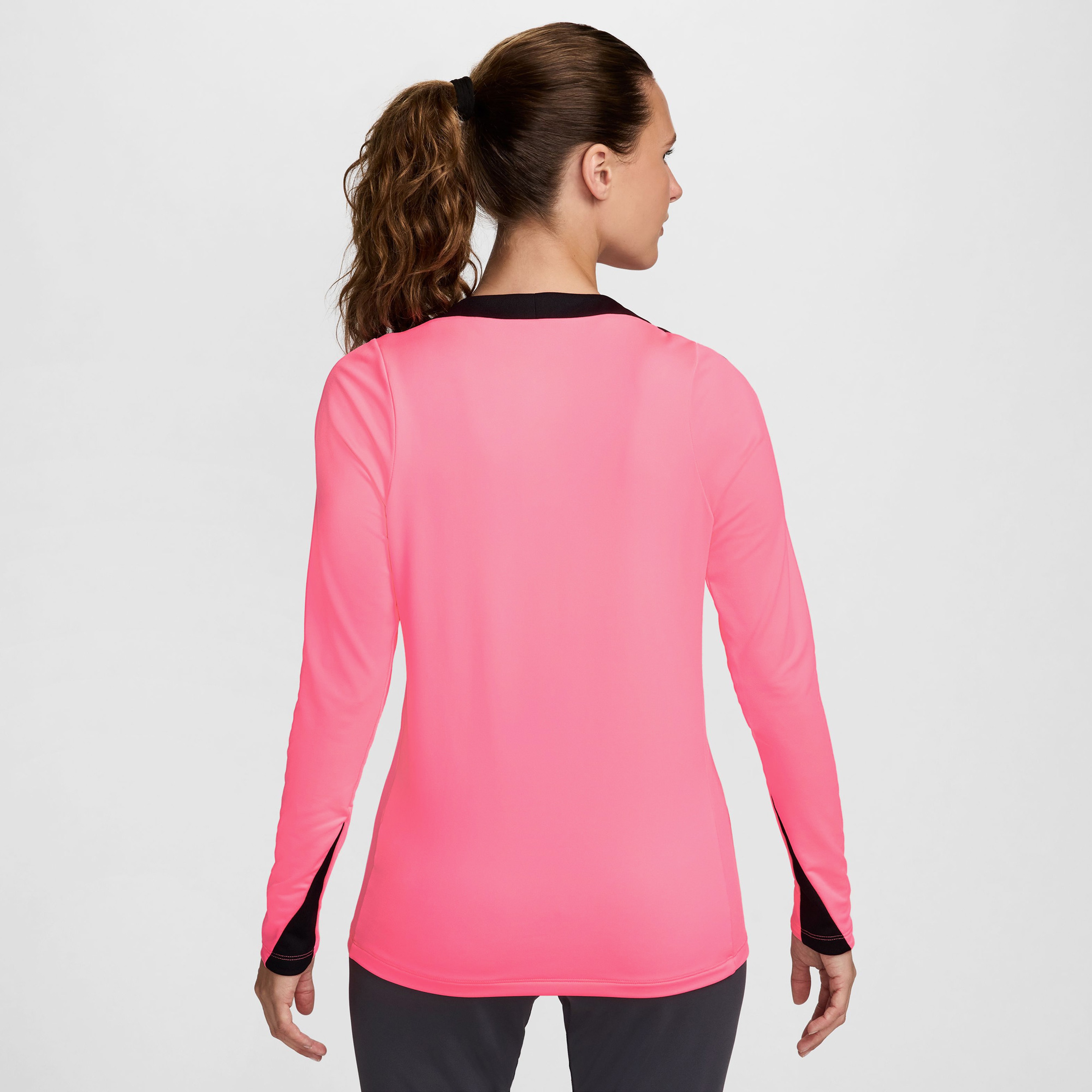 Nike Dri-Fit Strike Kadın Kırmızı Uzun Kollu T-Shirt