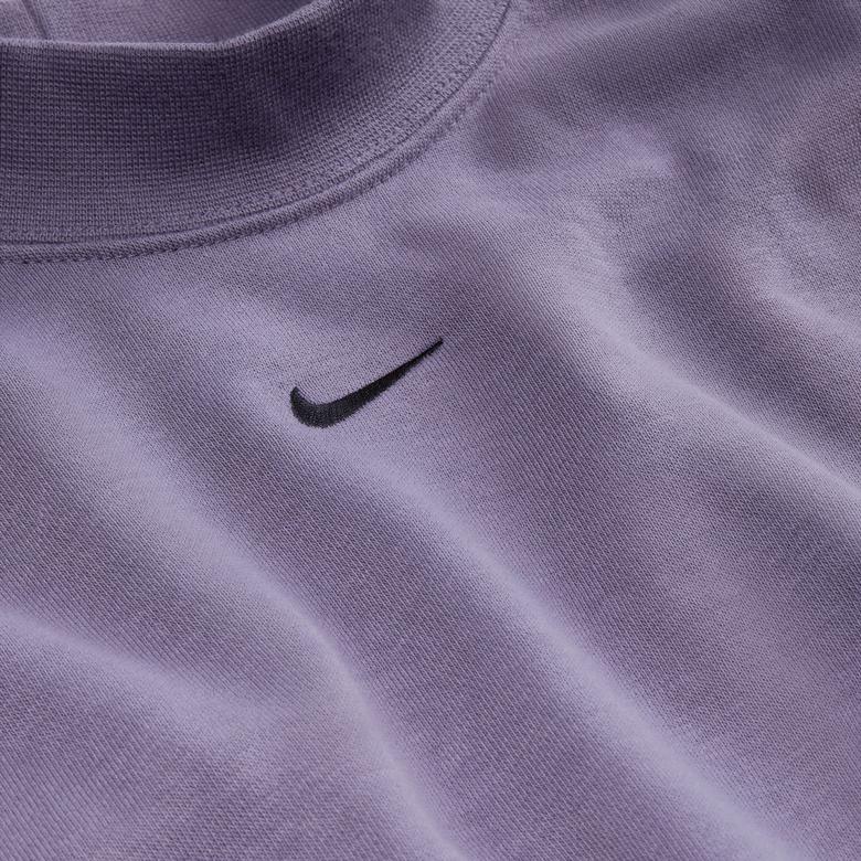 Nike Sportswear Chill Terry Kadın Mor Crop Sweatshirt