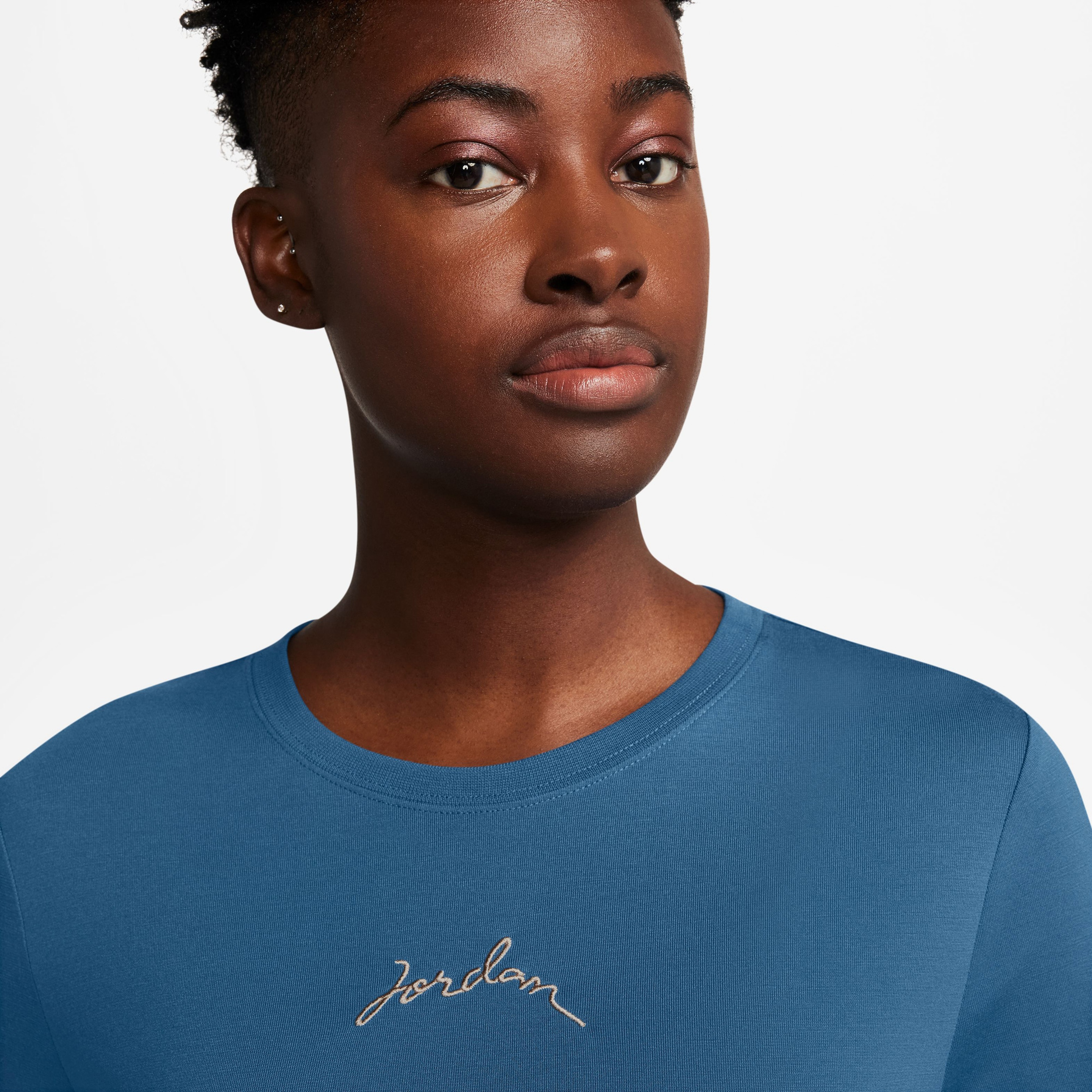 Jordan Kadın Mavi Kısa Kollu T-Shirt