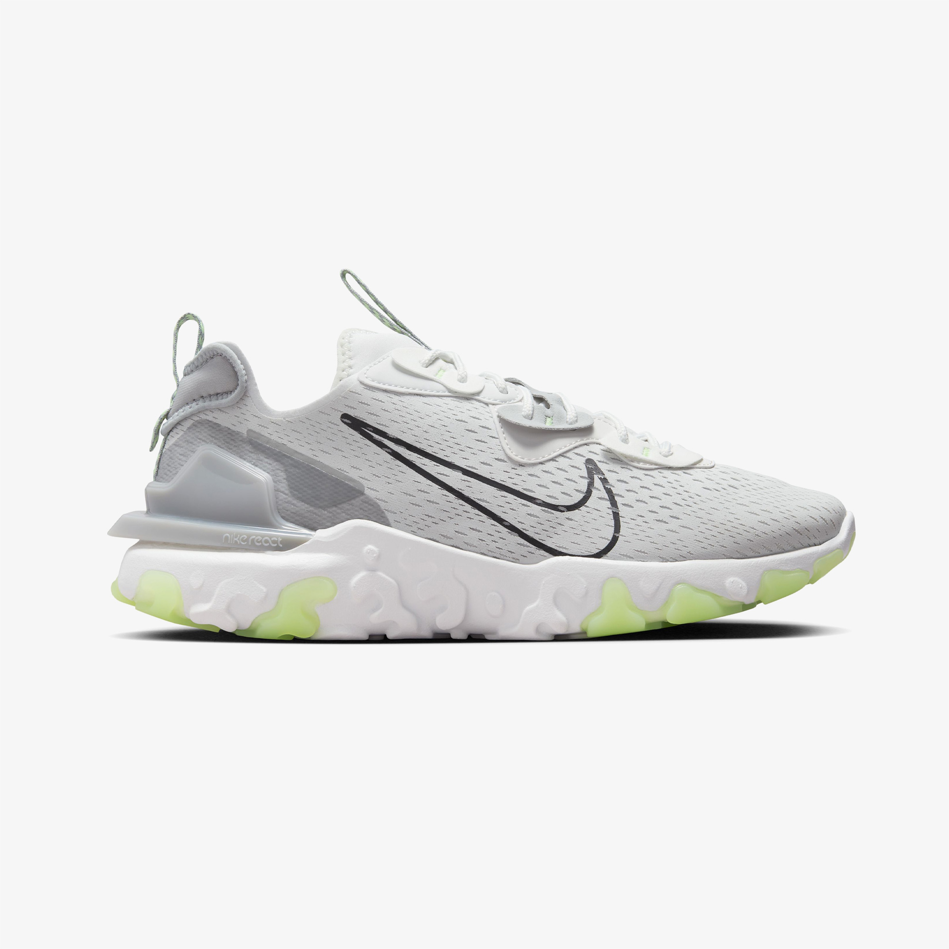 Nike React Vision Erkek Gri Koşu Ayakkabısı
