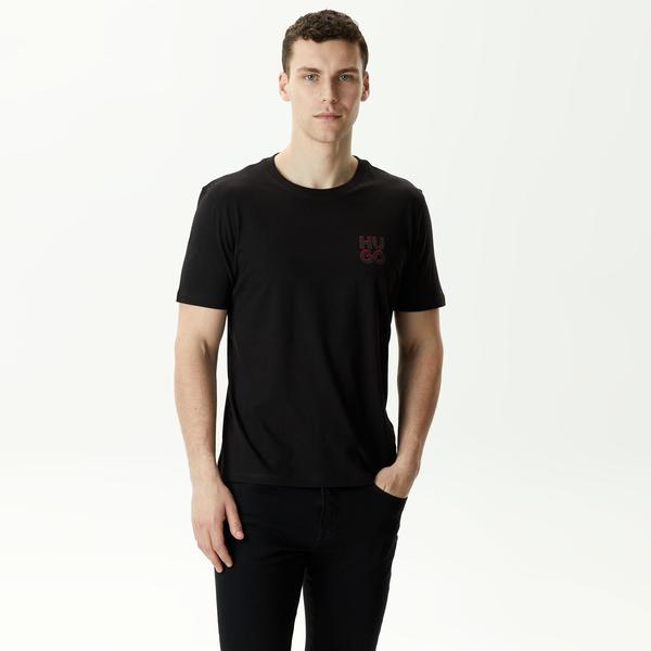 Hugo Hugo-Dimento Erkek Siyah T-Shirt