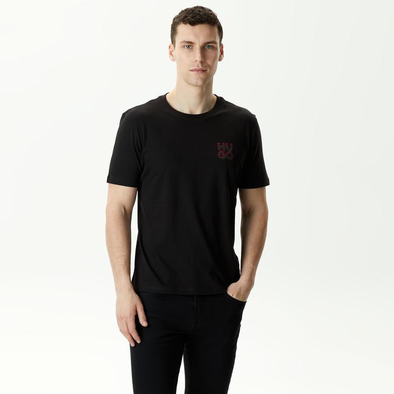 Hugo Hugo-Dimento Erkek Siyah T-Shirt