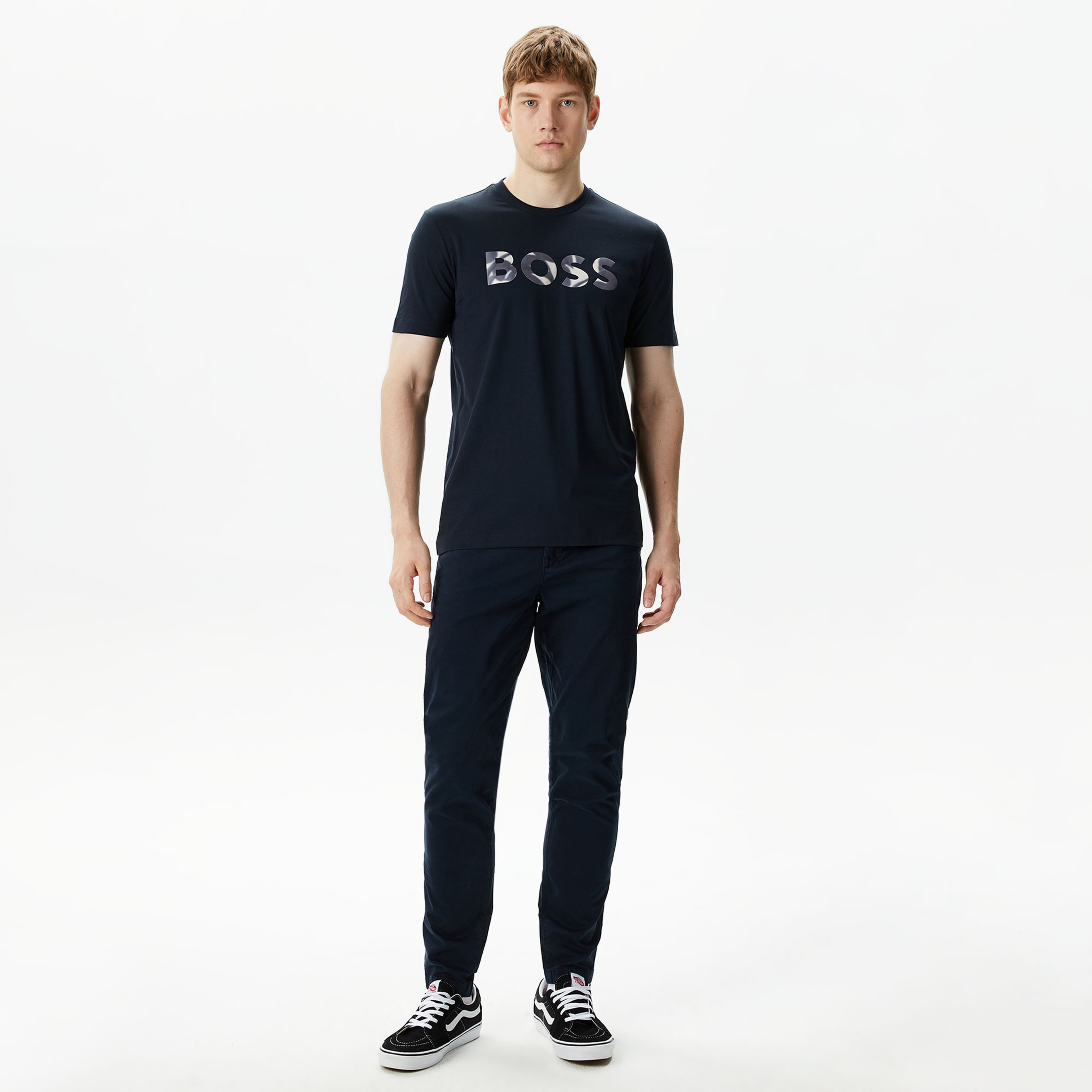 Boss Thompson 15 Erkek Mavi T-Shirt