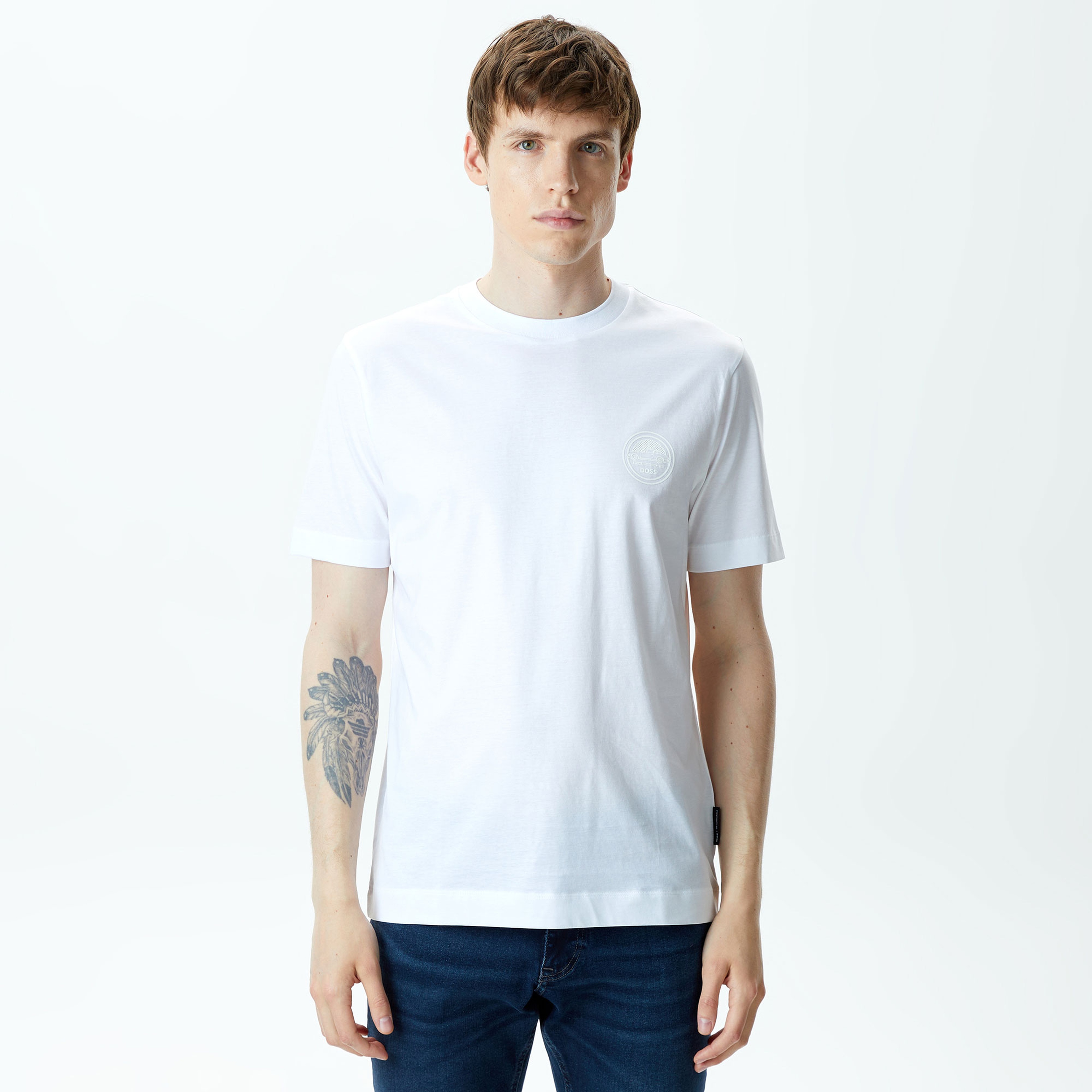 Boss Thompson 281_Ps Erkek Beyaz T-Shirt