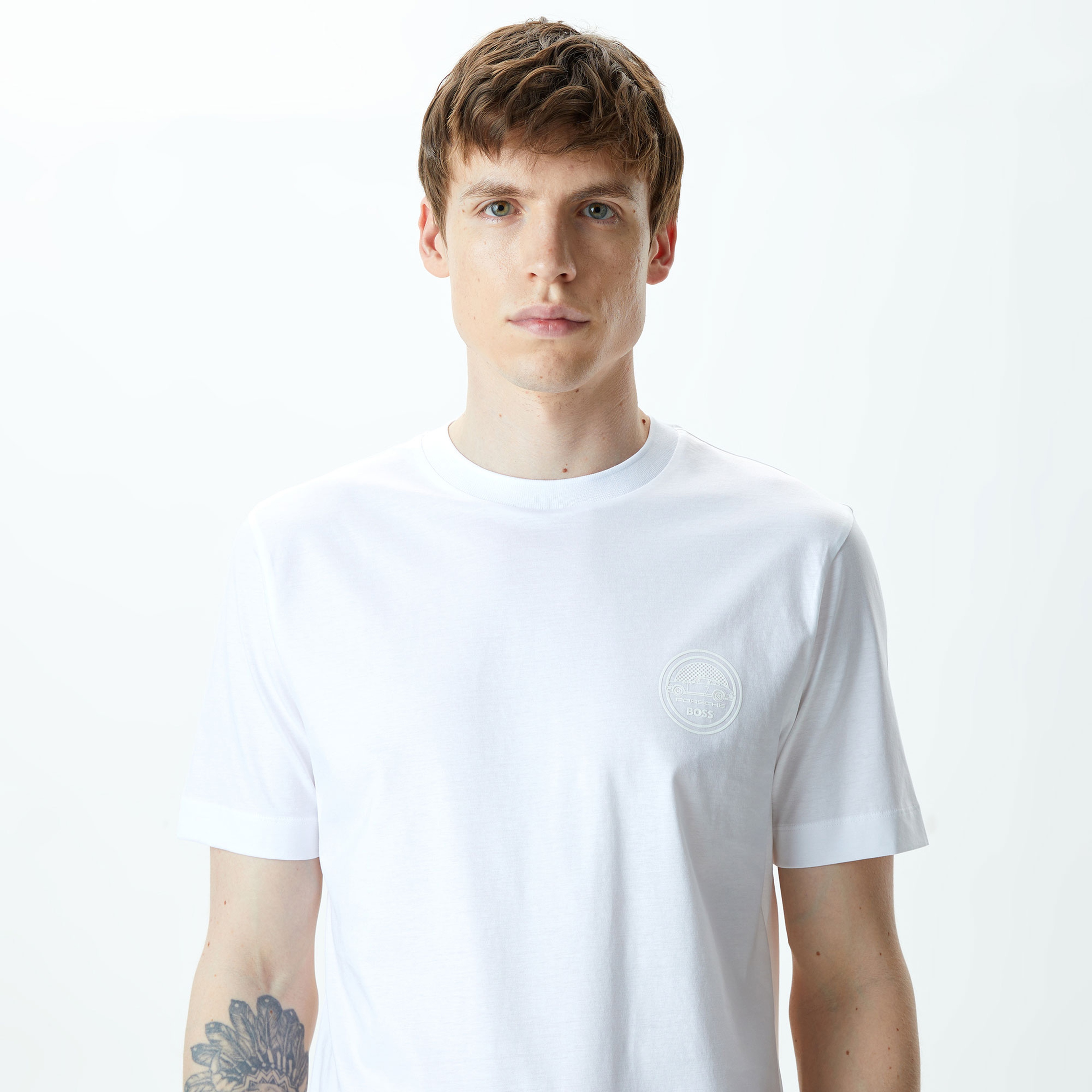 Boss Thompson 281_Ps Erkek Beyaz T-Shirt