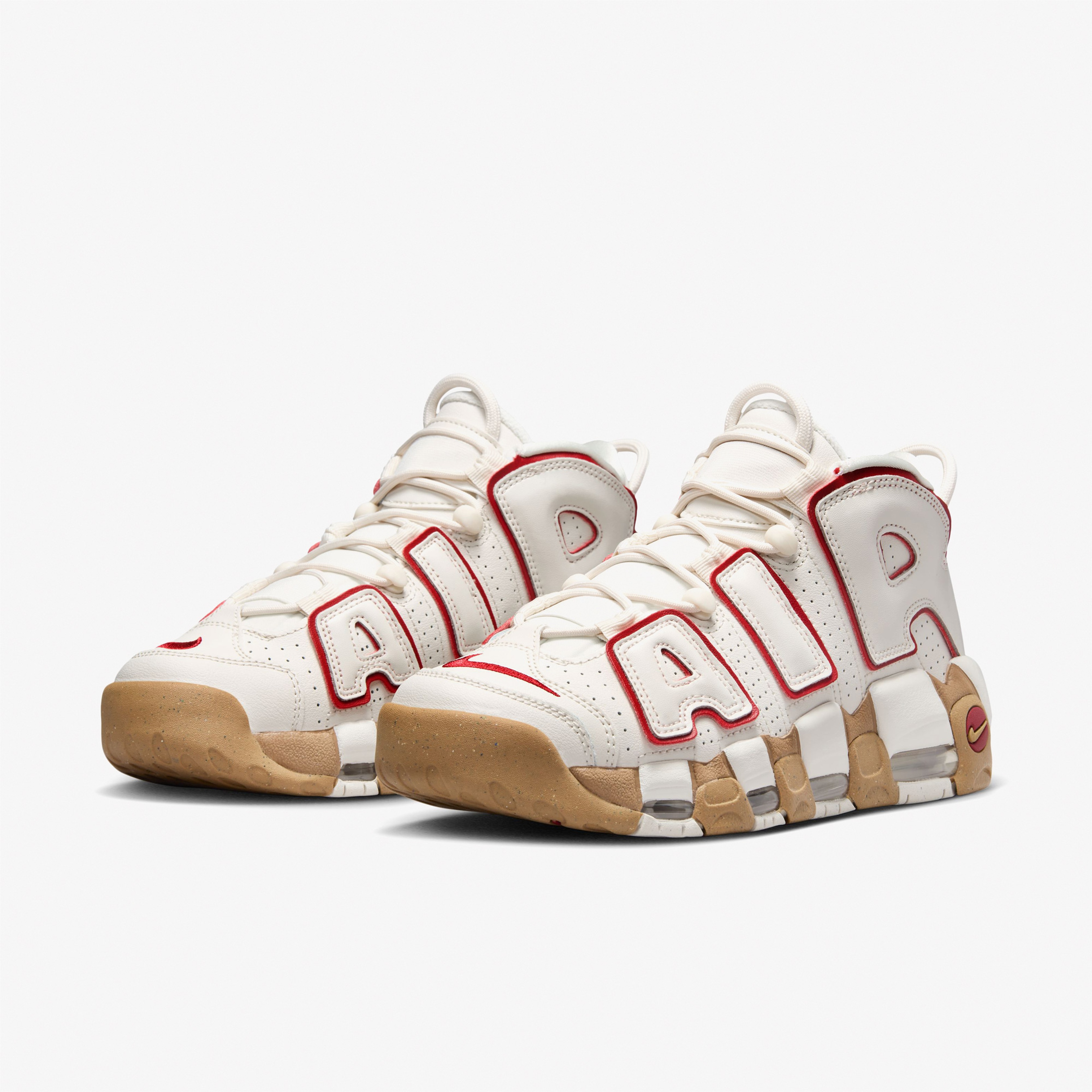 Nike Air More Uptempo Kadın Krem Rengi Spor Ayakkabı