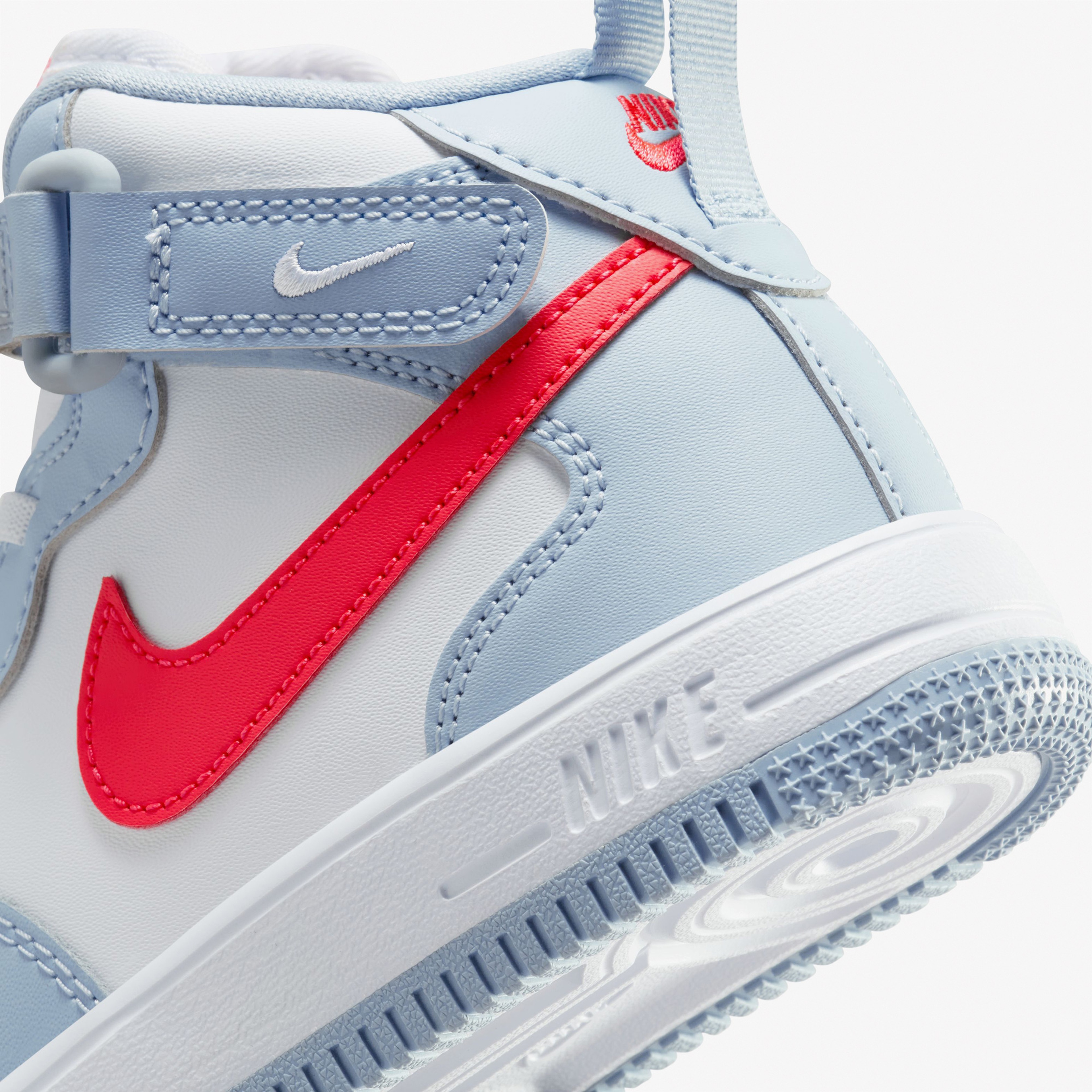 Nike Force 1 Mid EasyOn Çocuk Mavi Spor Ayakkabı