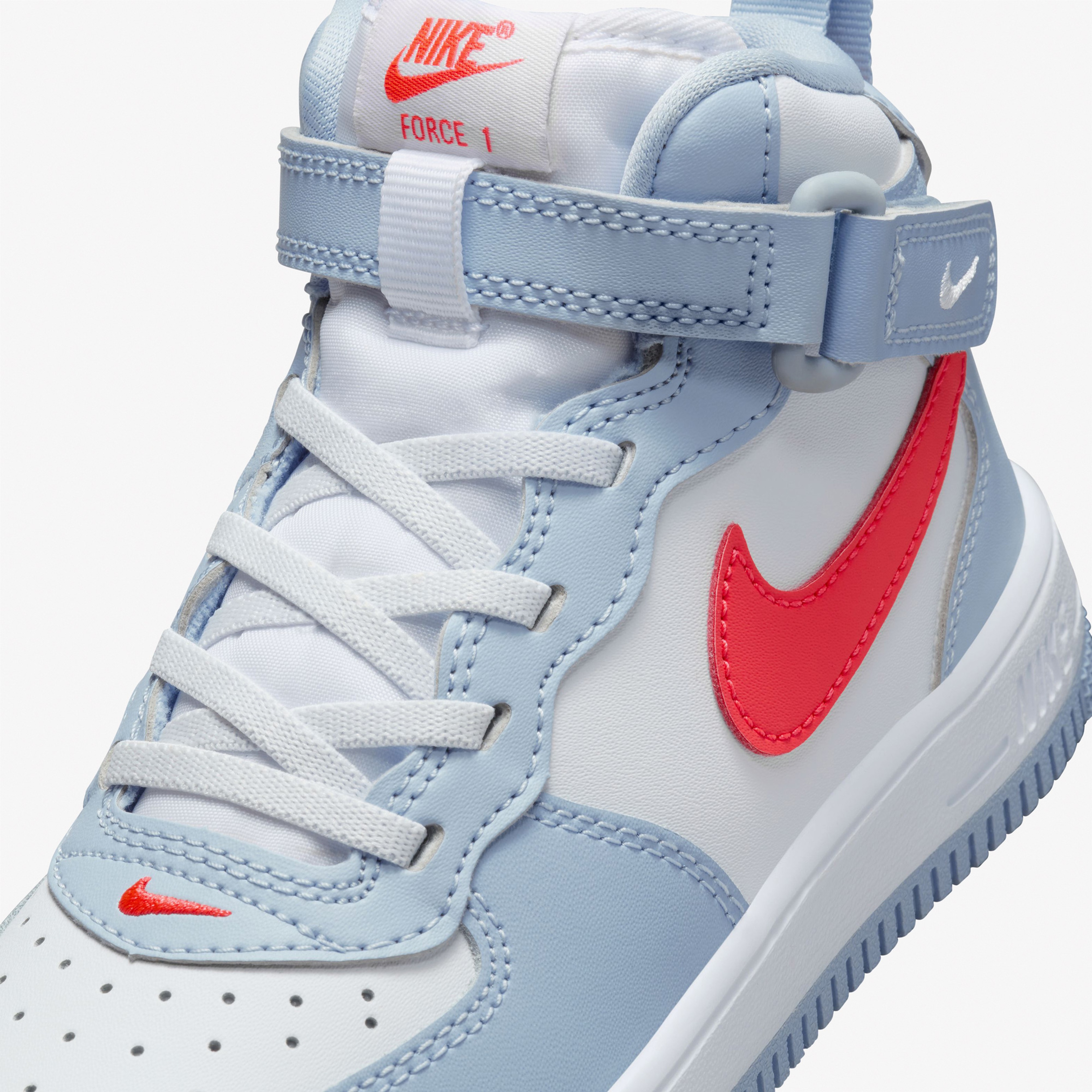 Nike Force 1 Mid EasyOn Çocuk Mavi Spor Ayakkabı