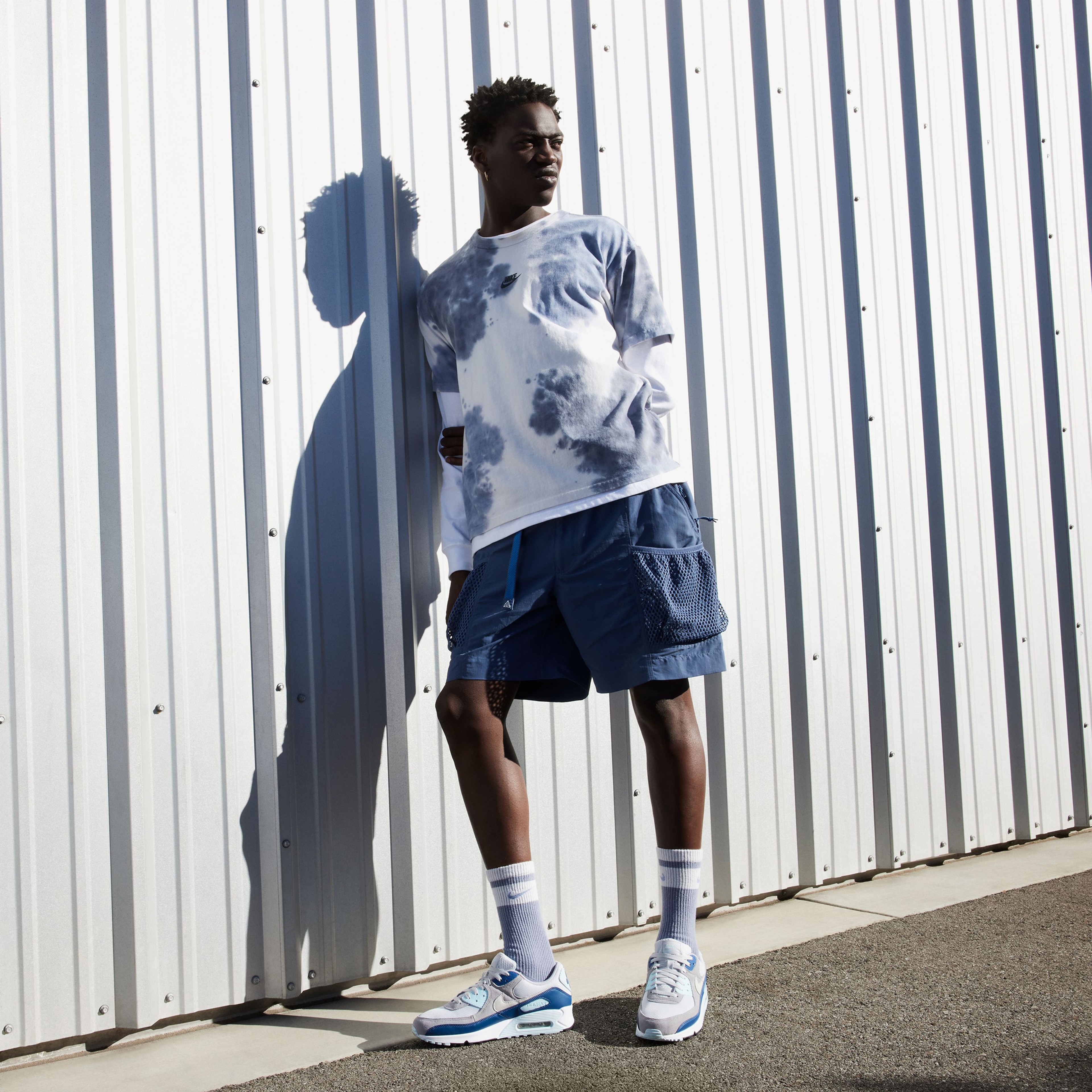 Nike Air Max 90 Erkek Mavi Spor Ayakkabı