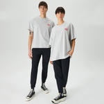 Leo Spray Paint Unisex Gri T-Shirt