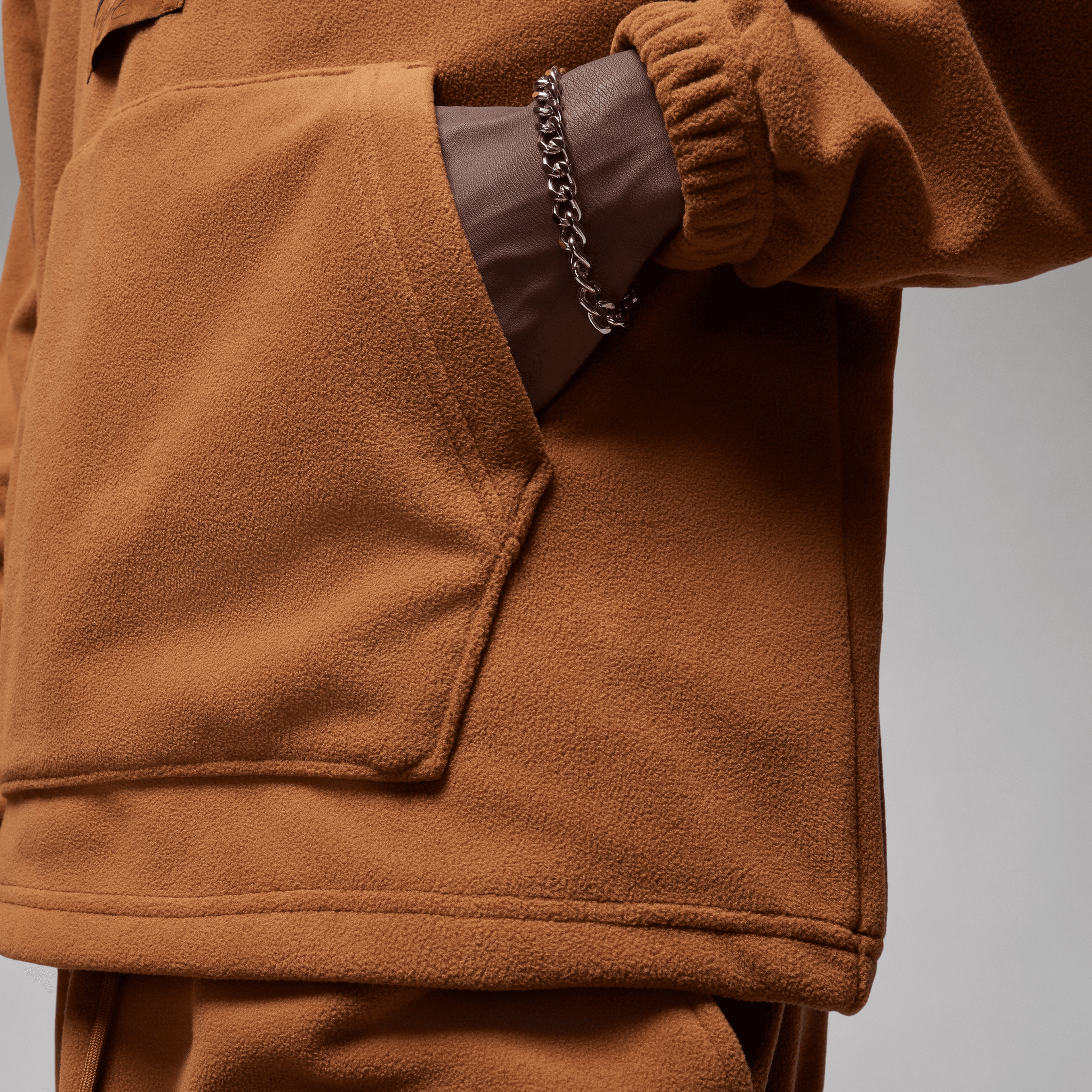 Jordan Essentials Stmt Flc Wntr Hz Erkek Kahverengi Sweatshirt