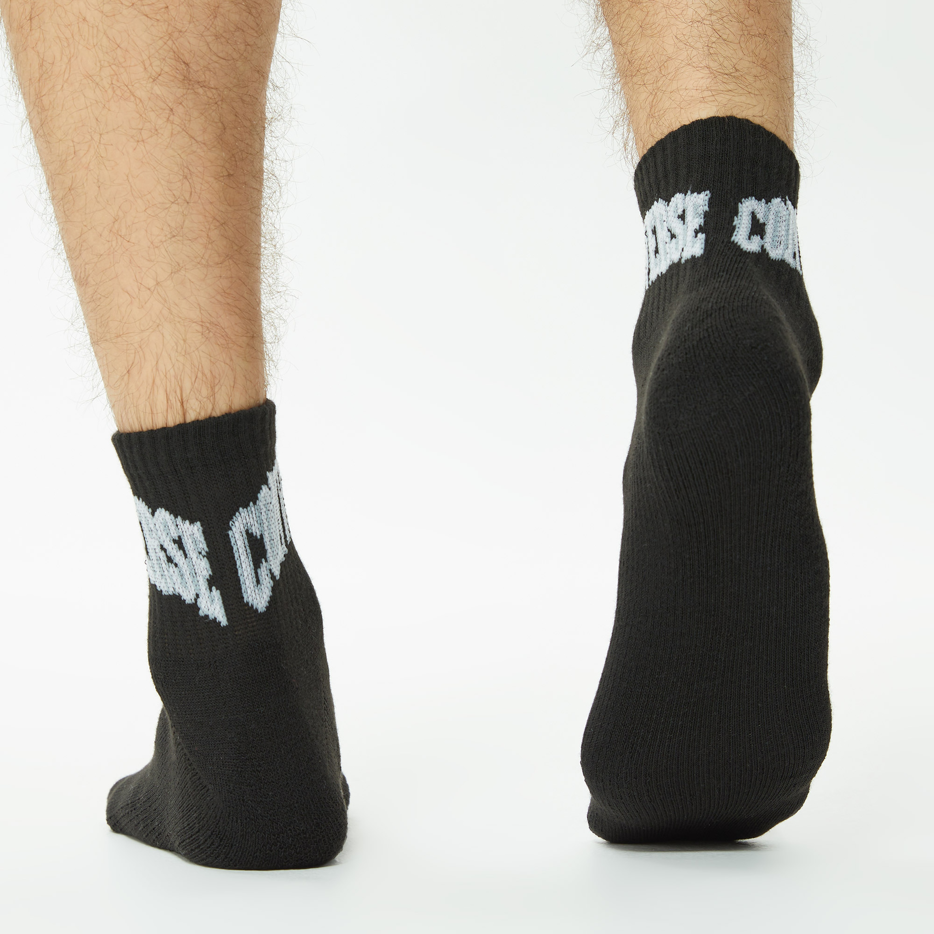 Converse Chuck Taylor Crew 3'lü Erkek Gri/Siyah/Beyaz Çorap