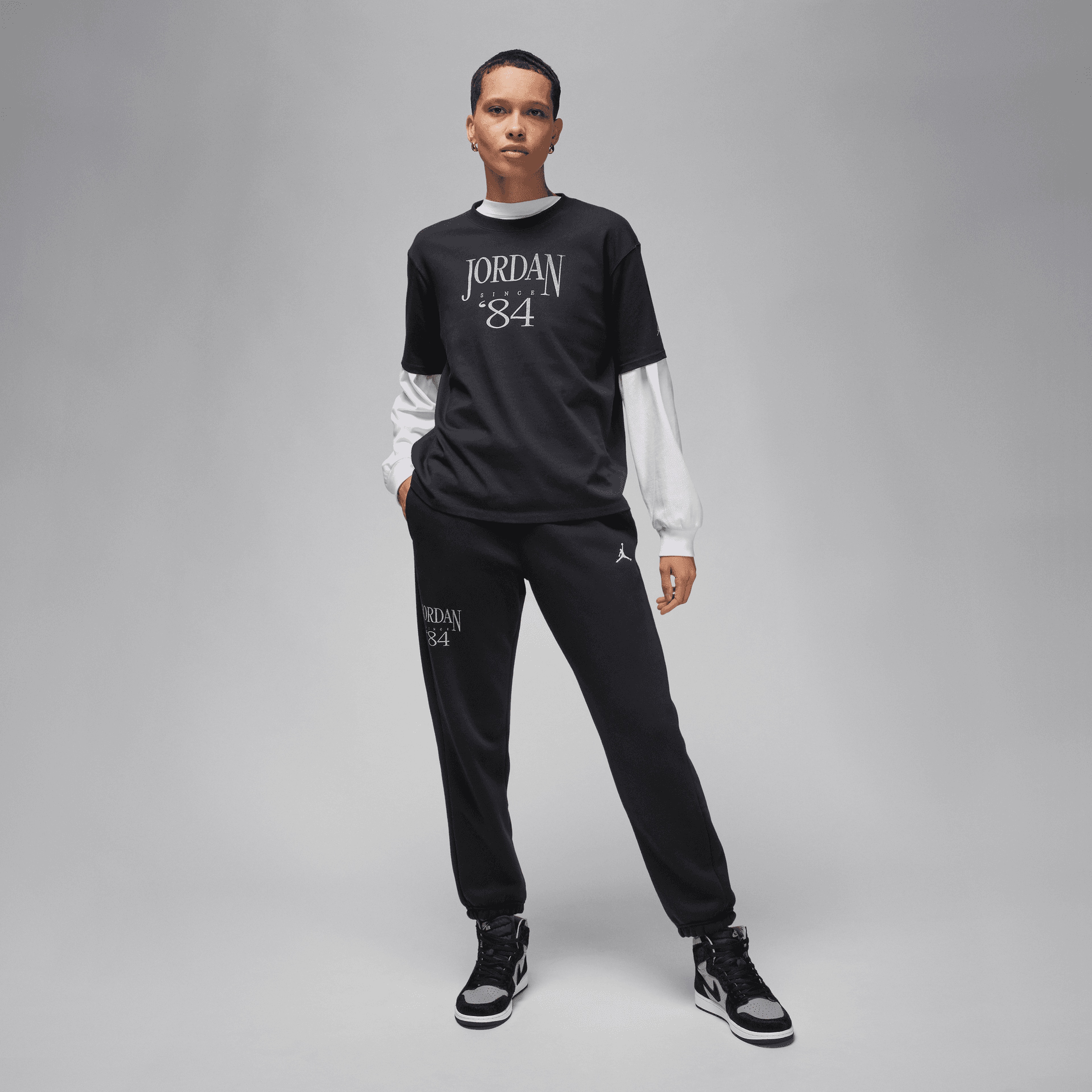 Jordan Brooklyn Fleece Kadın Siyah Eşofman Altı
