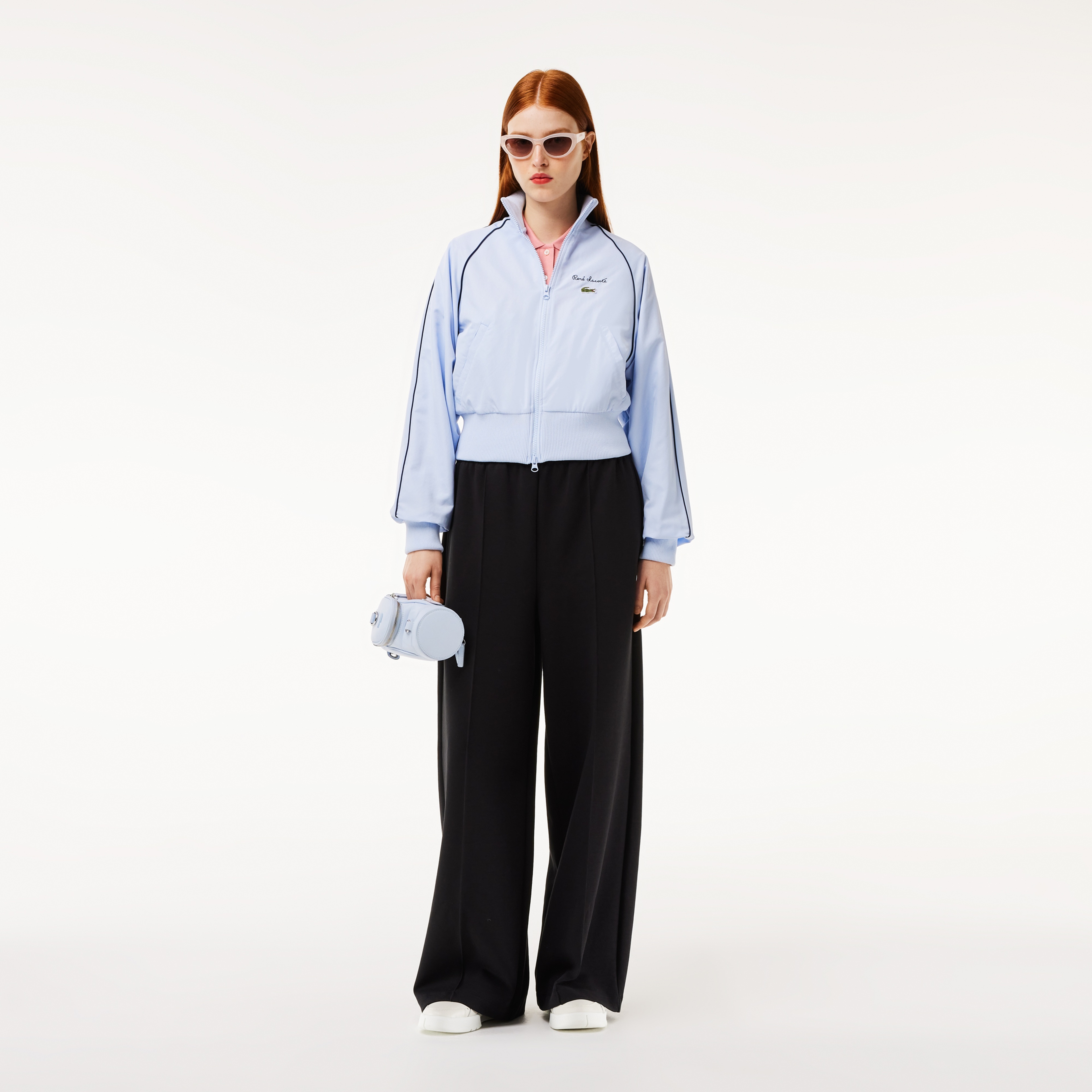 Lacoste Relaxed Fit Diamond Taffeta Track Jacket