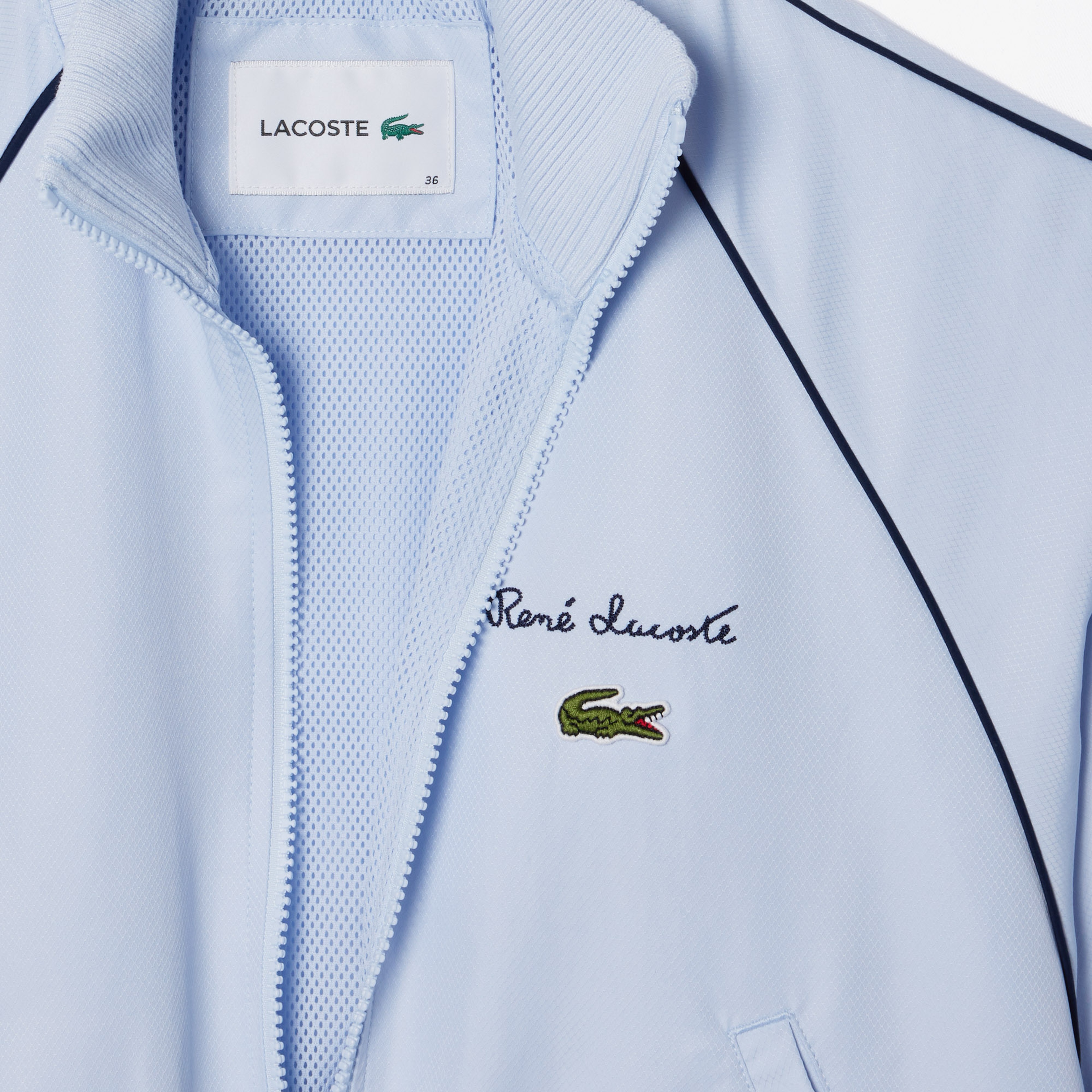 Lacoste Relaxed Fit Diamond Taffeta Track Jacket
