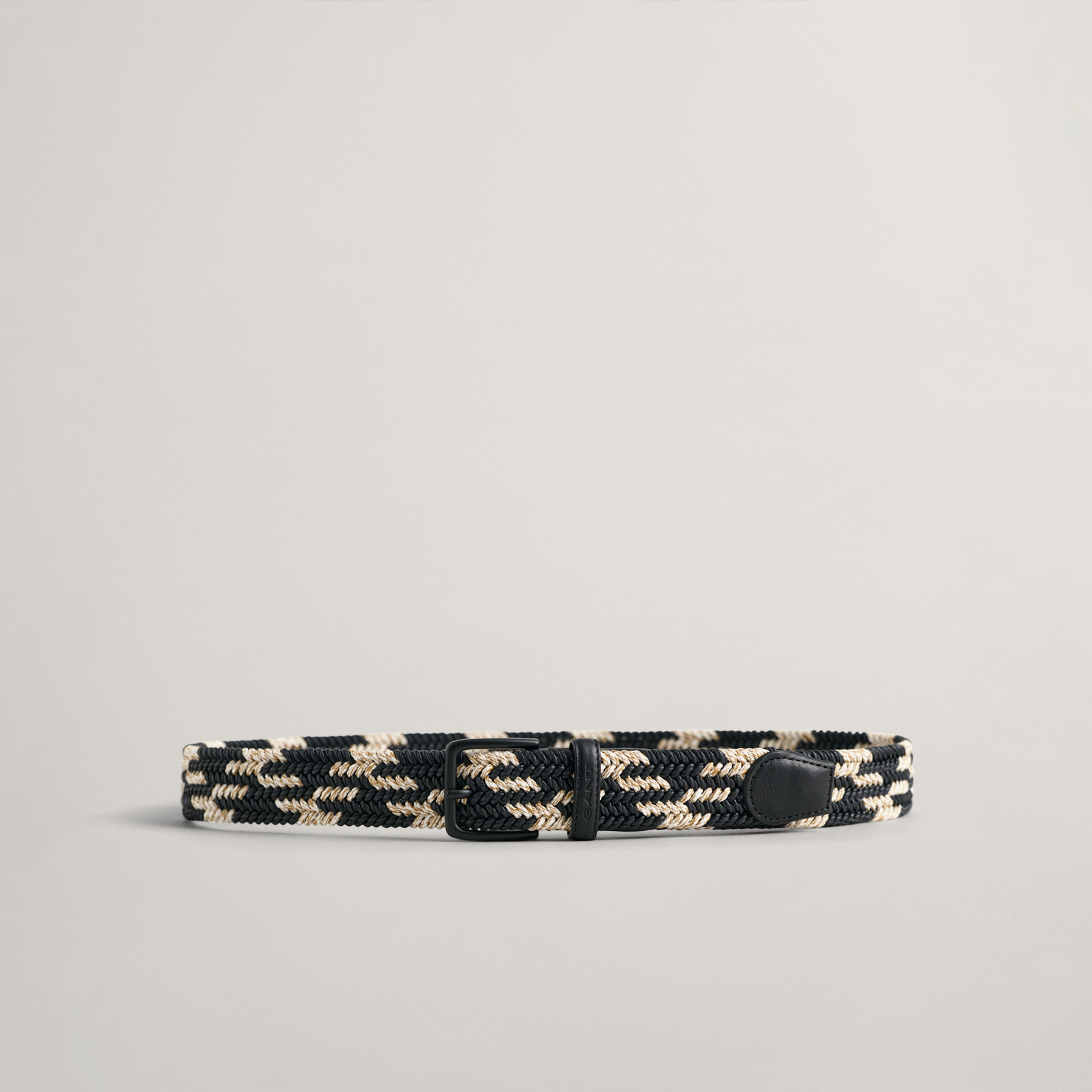 GANT Erkek Siyah Desenli Kemer