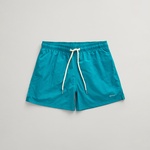 GANT Erkek Mavi Regular Fit Logolu Mayo Şort