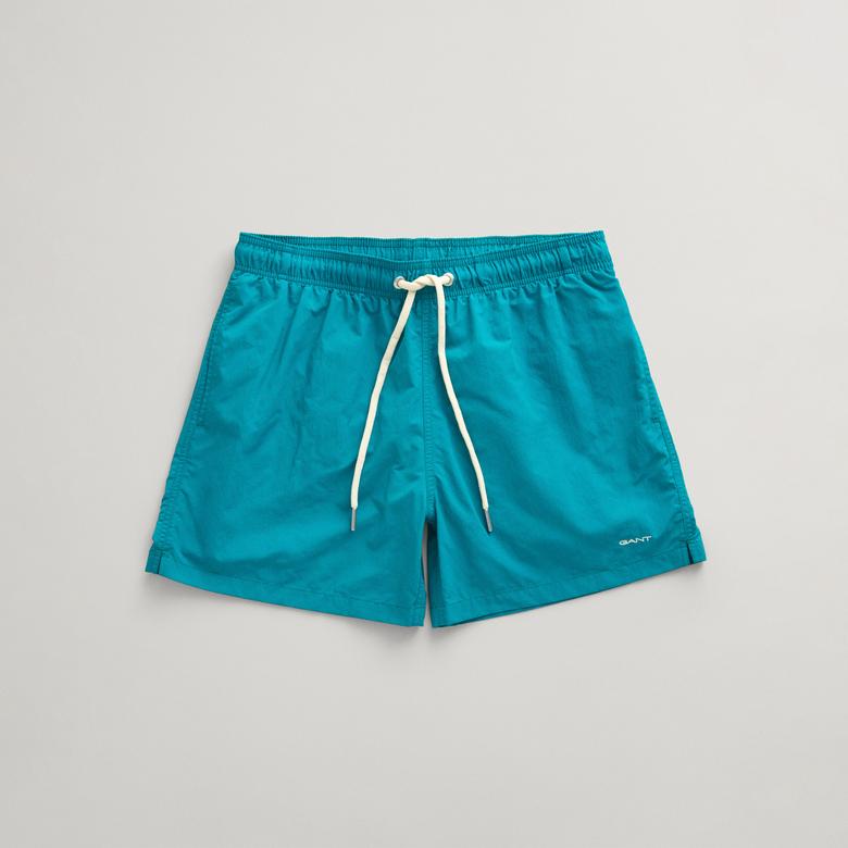 GANT Erkek Mavi Regular Fit Logolu Mayo Şort