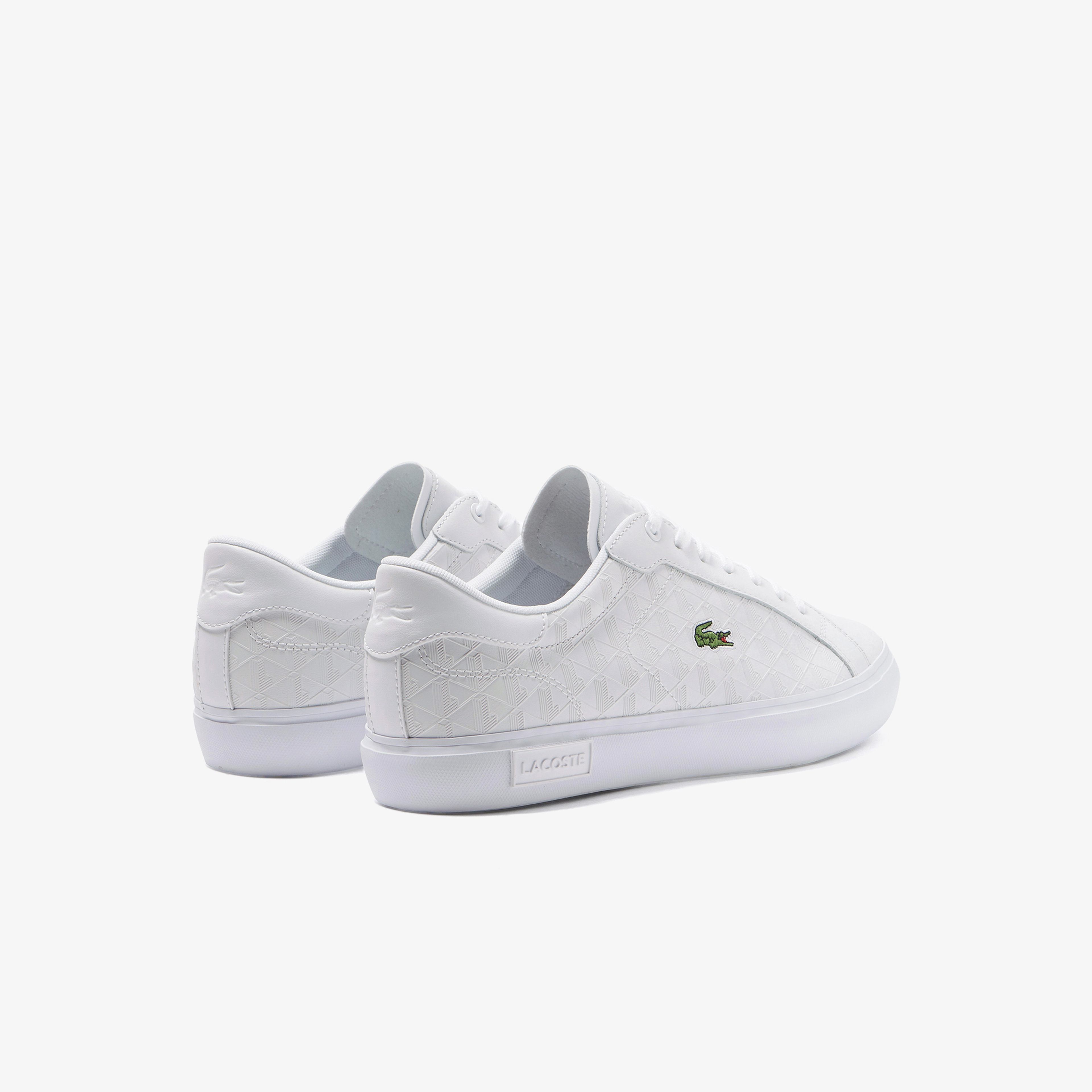 Lacoste Powercourt Erkek Monogram Beyaz Sneaker