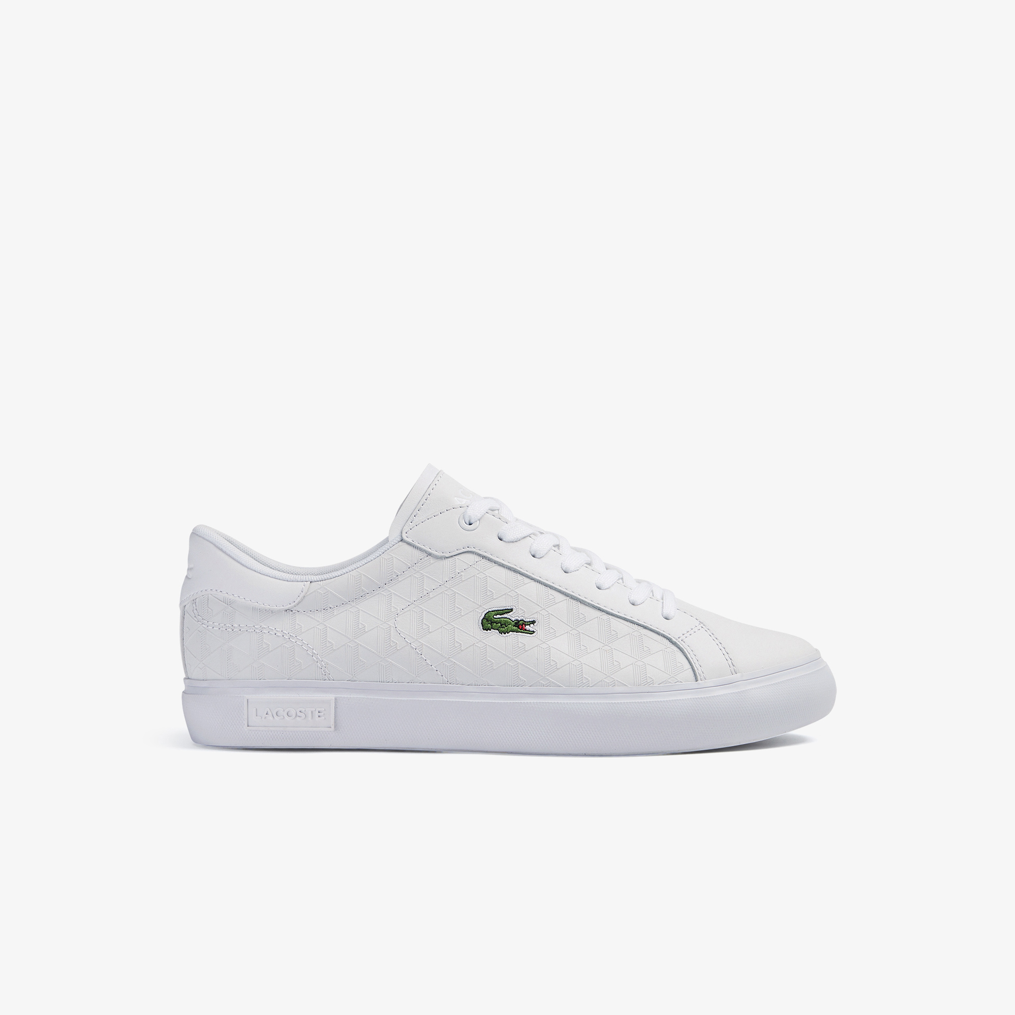 Lacoste Powercourt Erkek Monogram Beyaz Sneaker