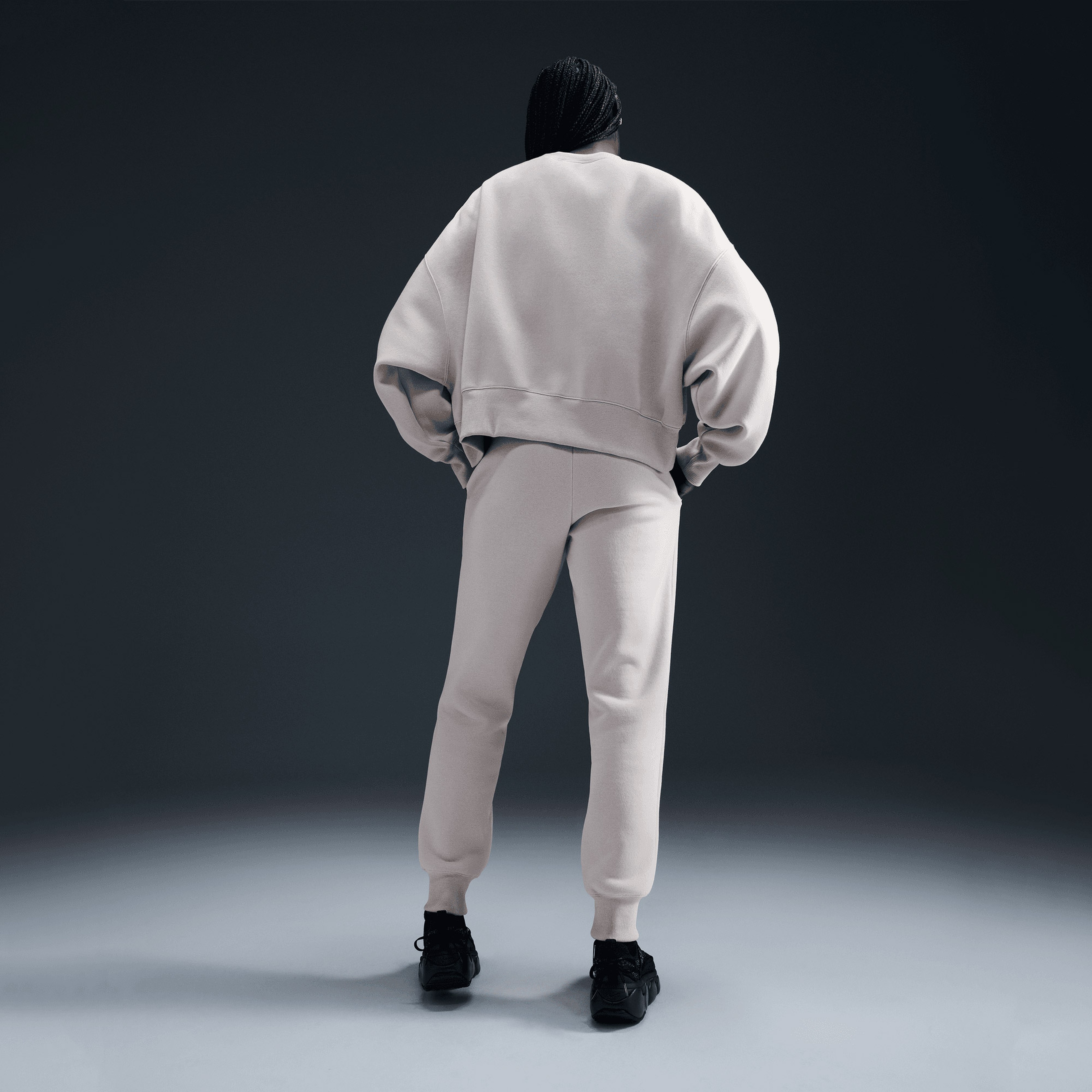 Nike Sportswear Phoenix Fleece Kadın Beyaz Sweatshirt