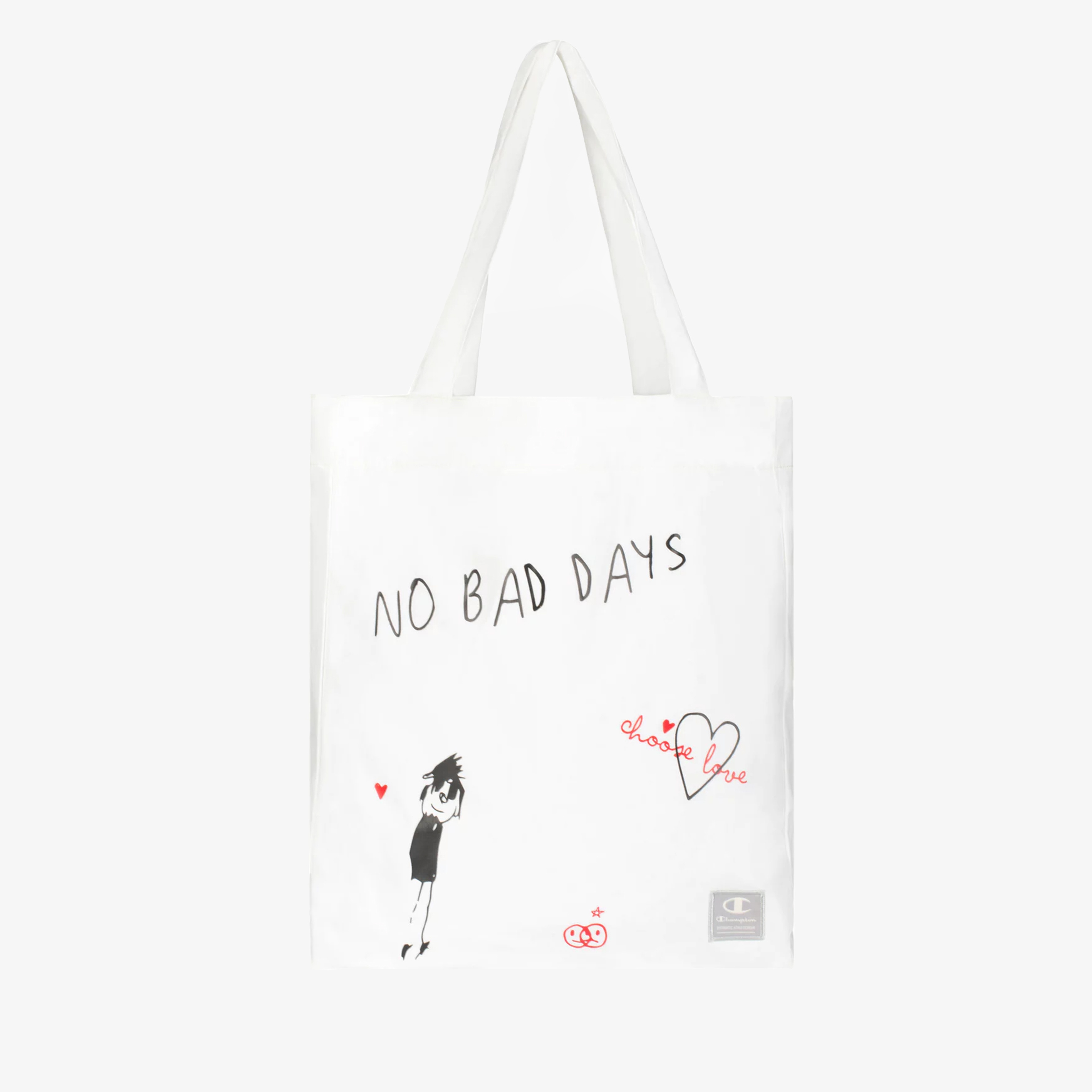 Champion Tote Unisex Beyaz Omuz Çantası