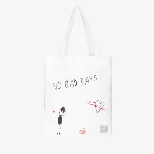 Champion Tote Unisex Beyaz Omuz Çantası