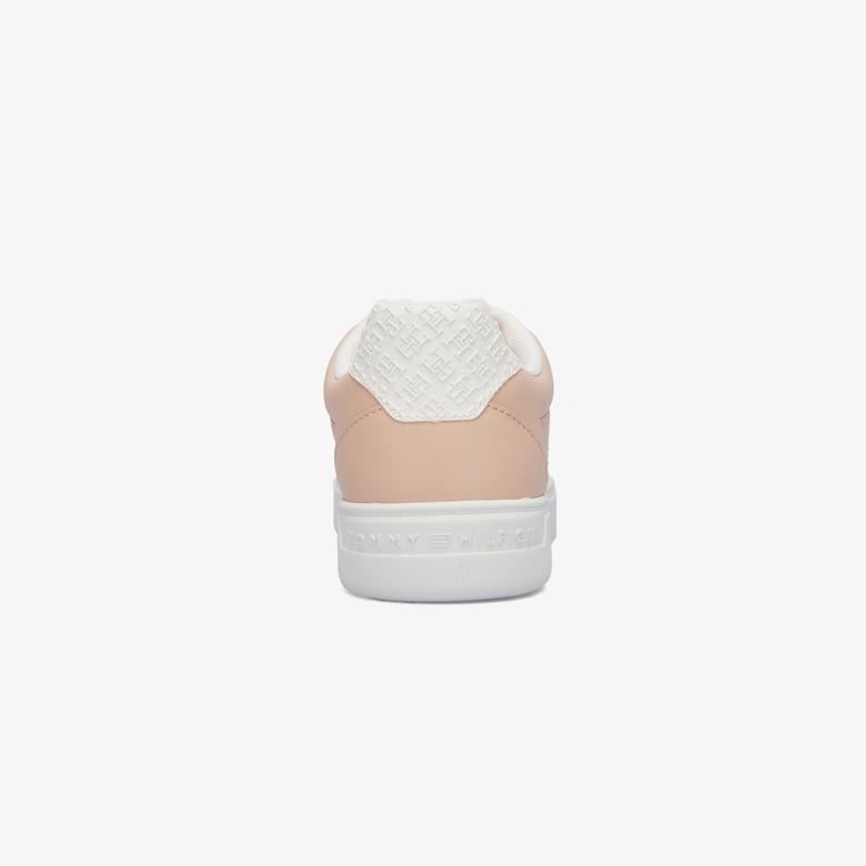 Tommy Hilfiger Elevated Essent Sneaker Monogram Kadın Pembe Spor Ayakkabı