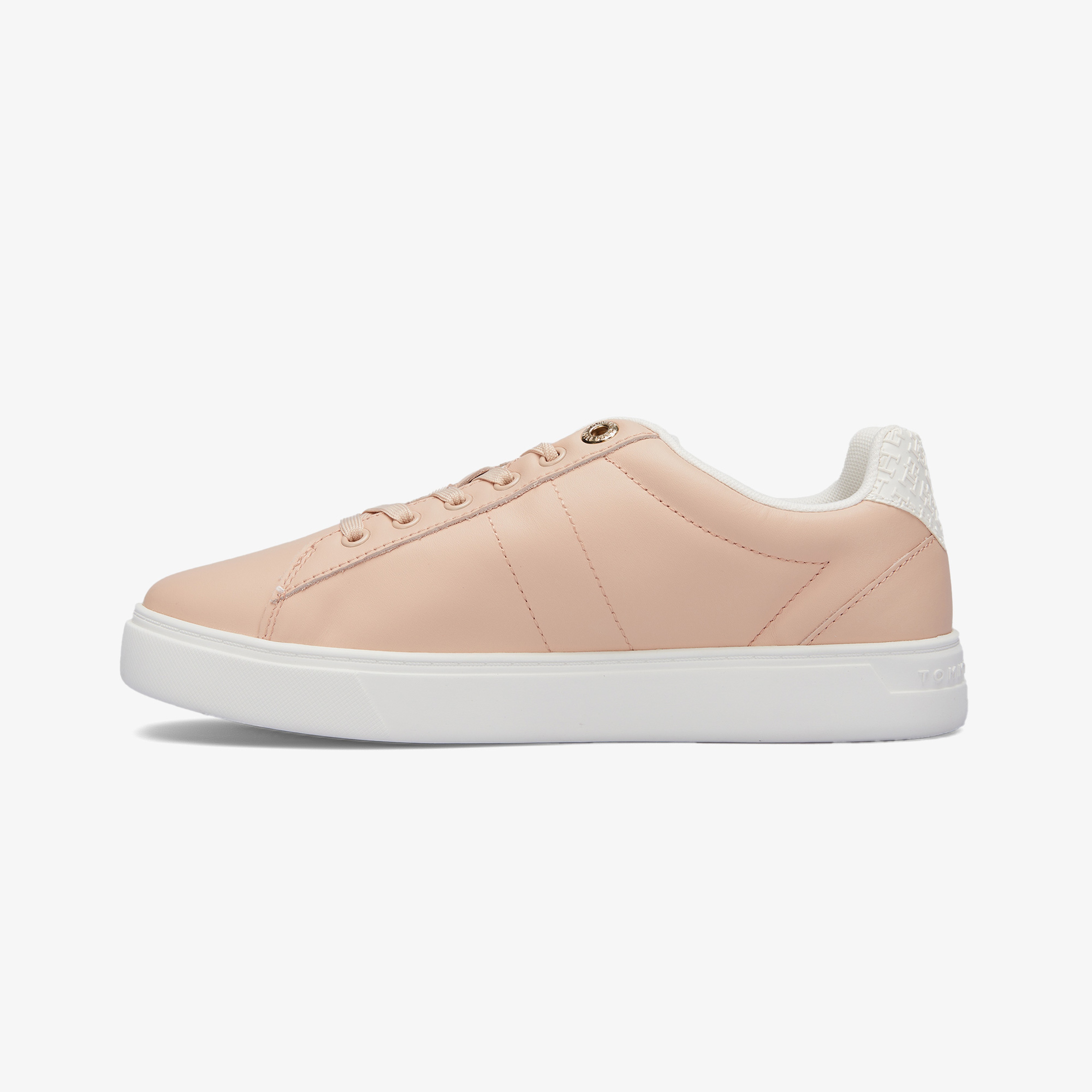 Tommy Hilfiger Elevated Essent Sneaker Monogram Kadın Pembe Spor Ayakkabı