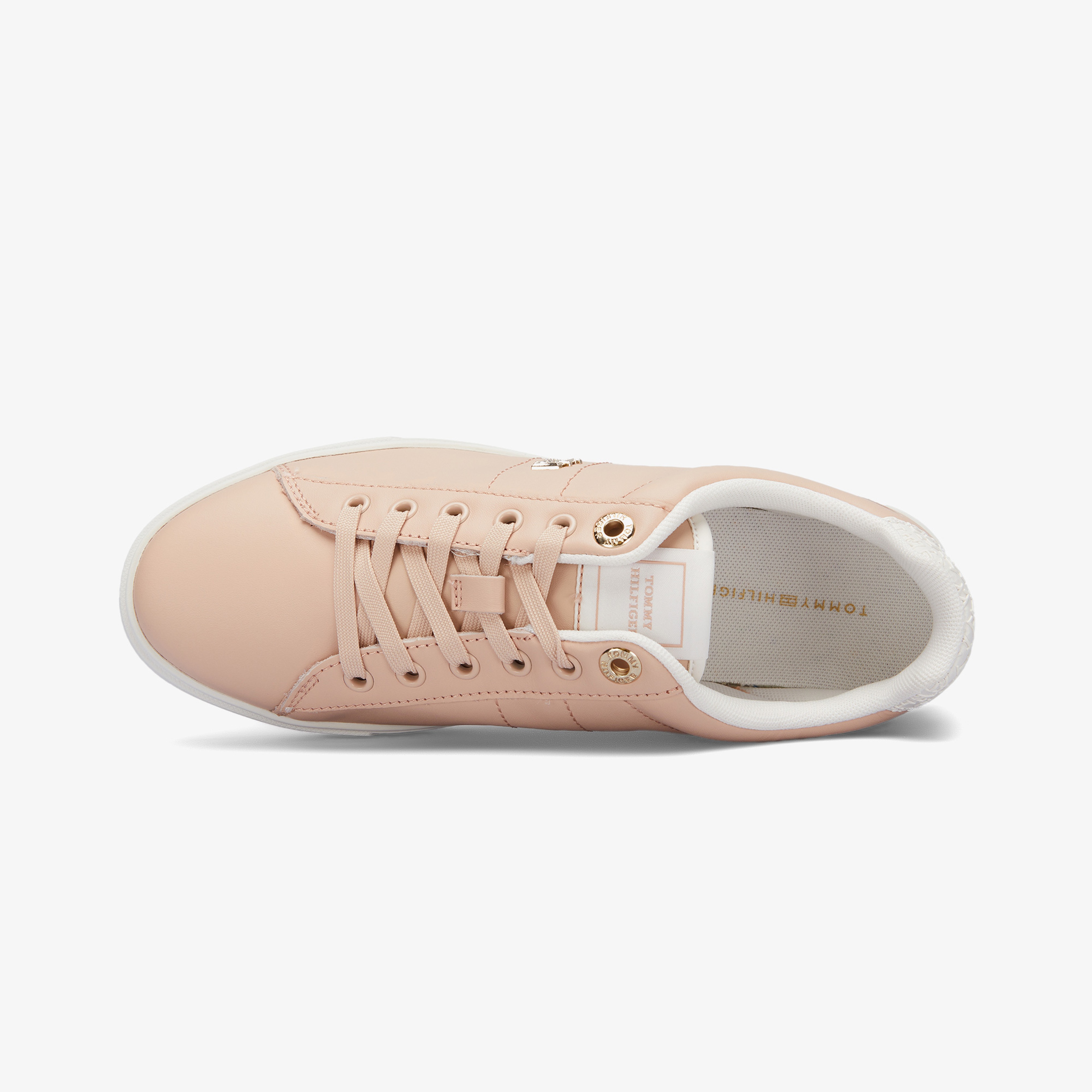 Tommy Hilfiger Elevated Essent Sneaker Monogram Kadın Pembe Spor Ayakkabı
