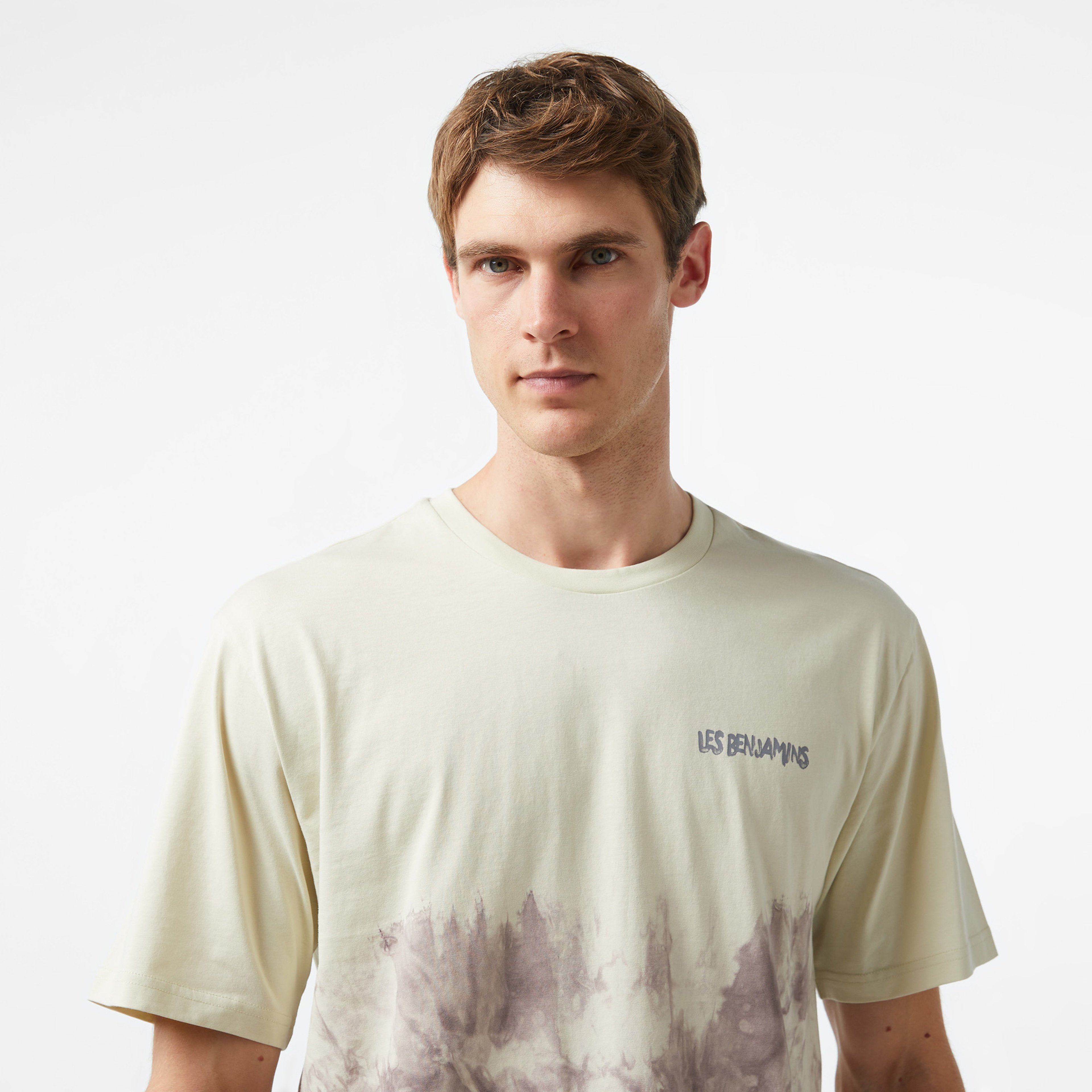 Les Benjamins 022 Erkek Gri T-Shirt