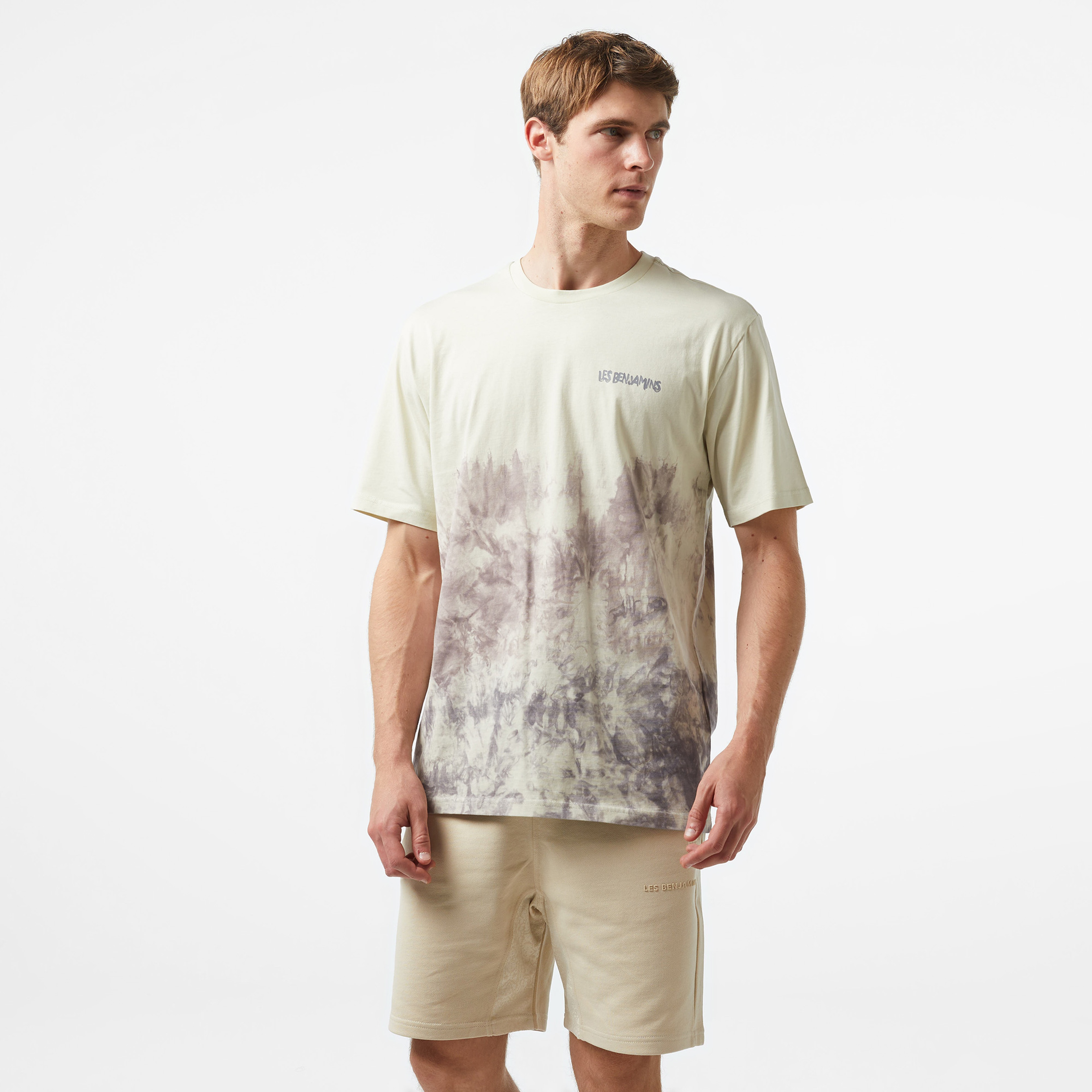 Les Benjamins 022 Erkek Gri T-Shirt