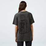 Alpha Industries Alpha Dog Tag Unisex Gri T-Shirt