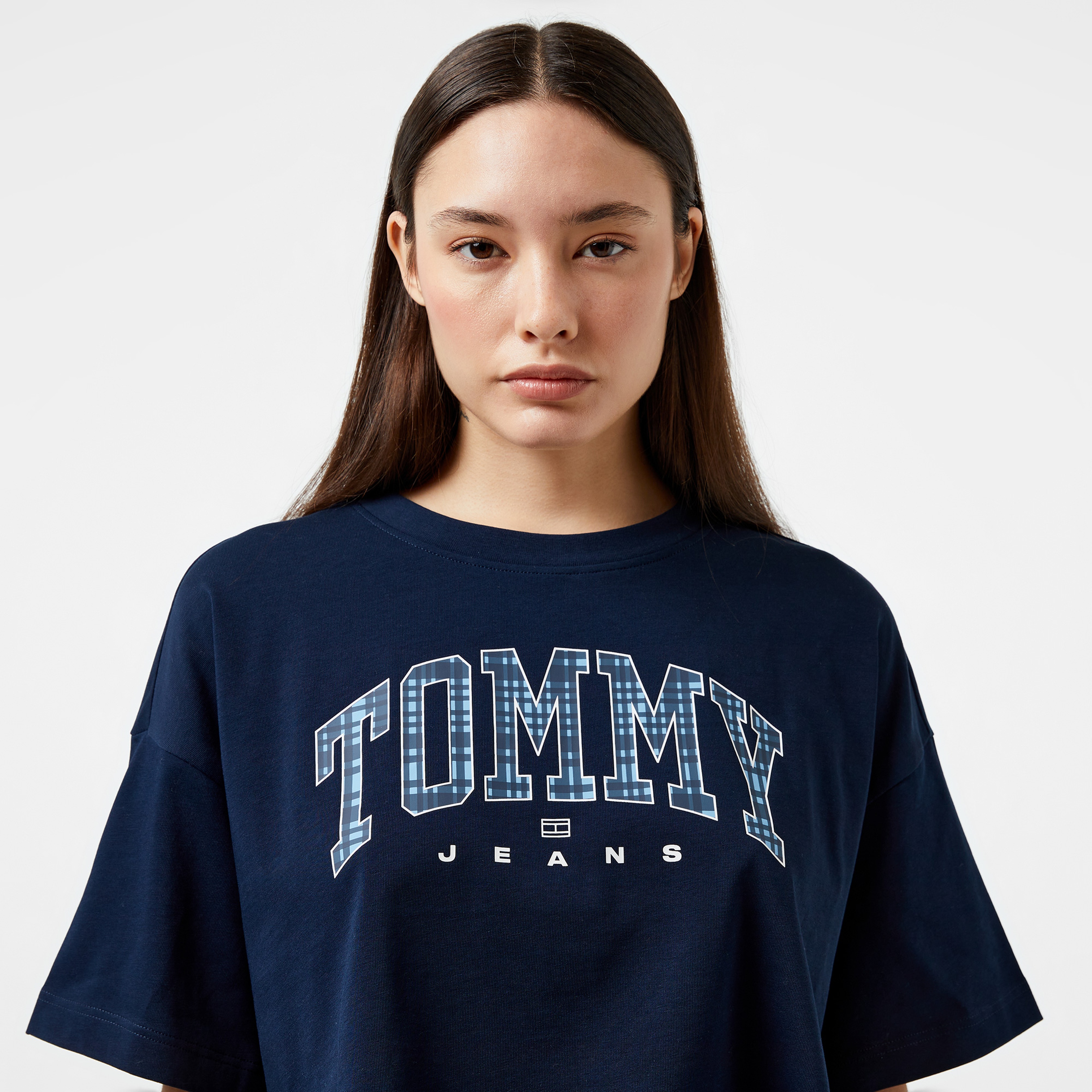 Tommy Hilfiger Jeans Prep Explo 1 Kadın Lacivert T-Shirt