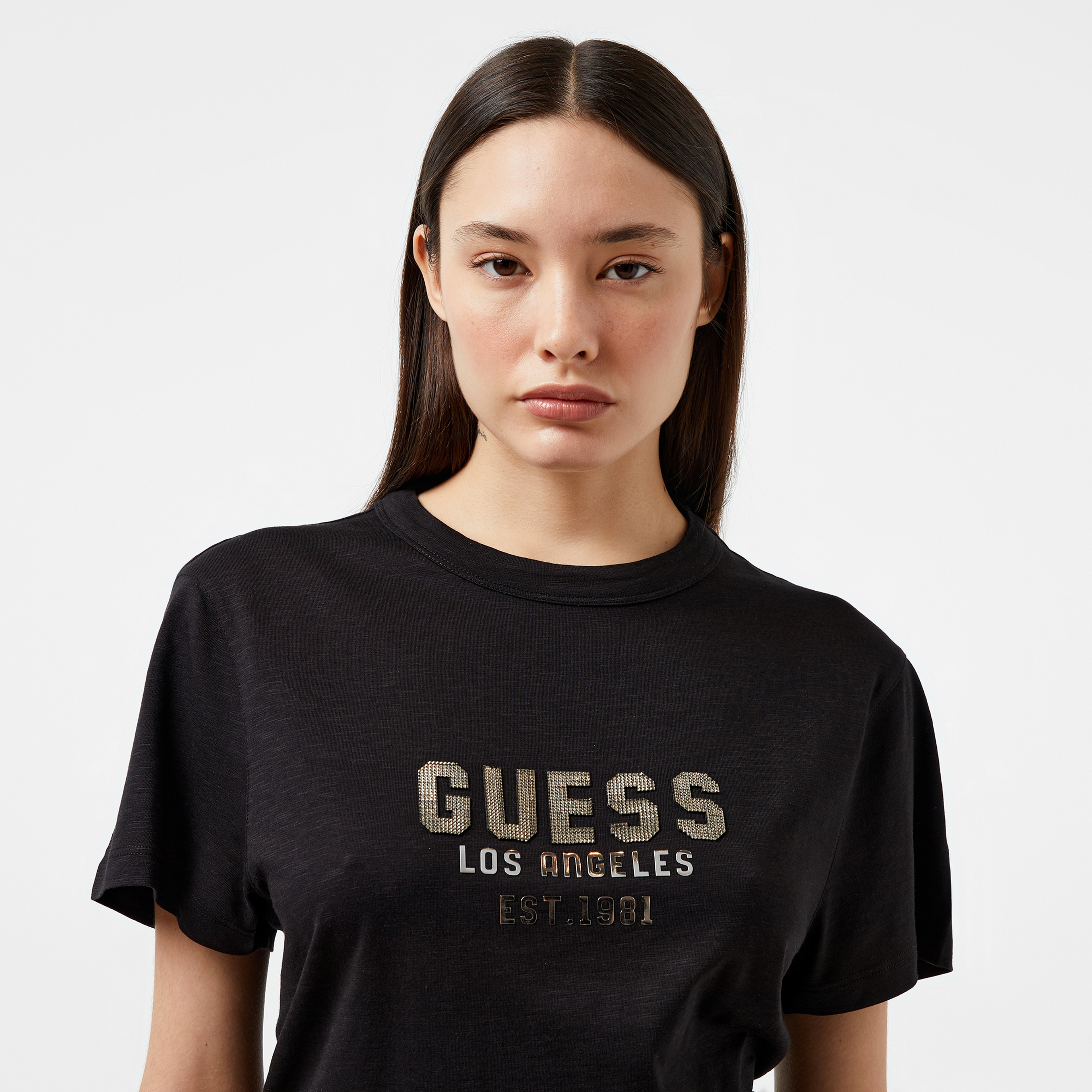 Guess Kadın Siyah T-Shirt